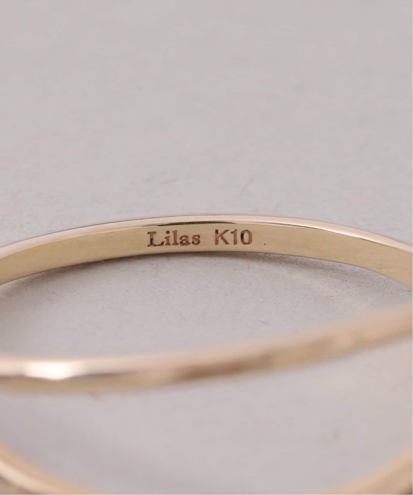 V型フォークリング K10（リング）｜Lilas（リラ）の通販｜BAYCREW'S STORE