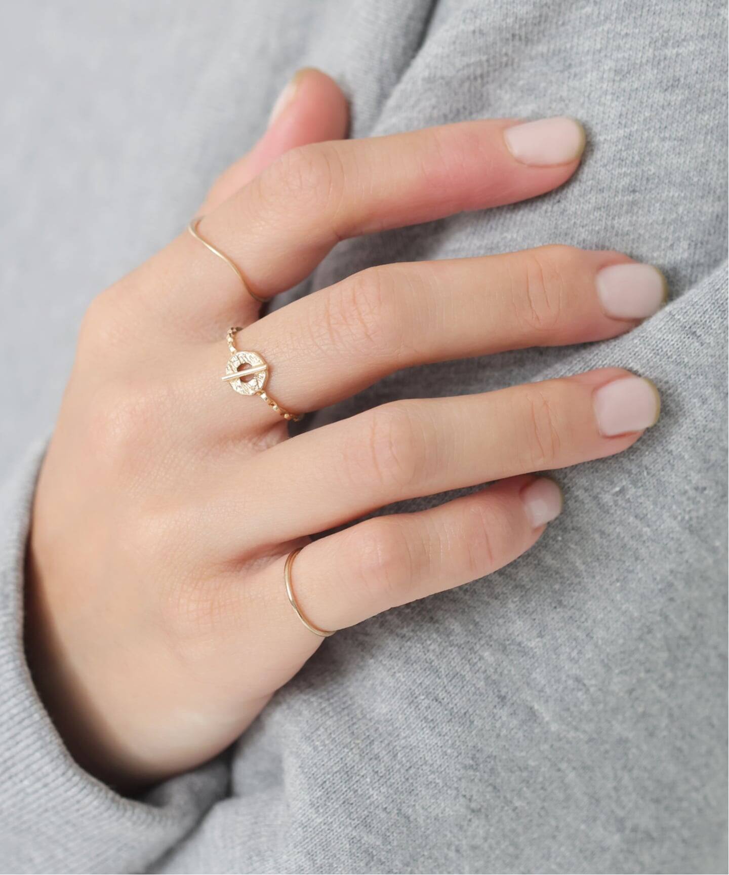Lilas リラ ユラギカフリング　K10 ユラギカフリング K10（リング）｜Lilas（リラ）のファッション