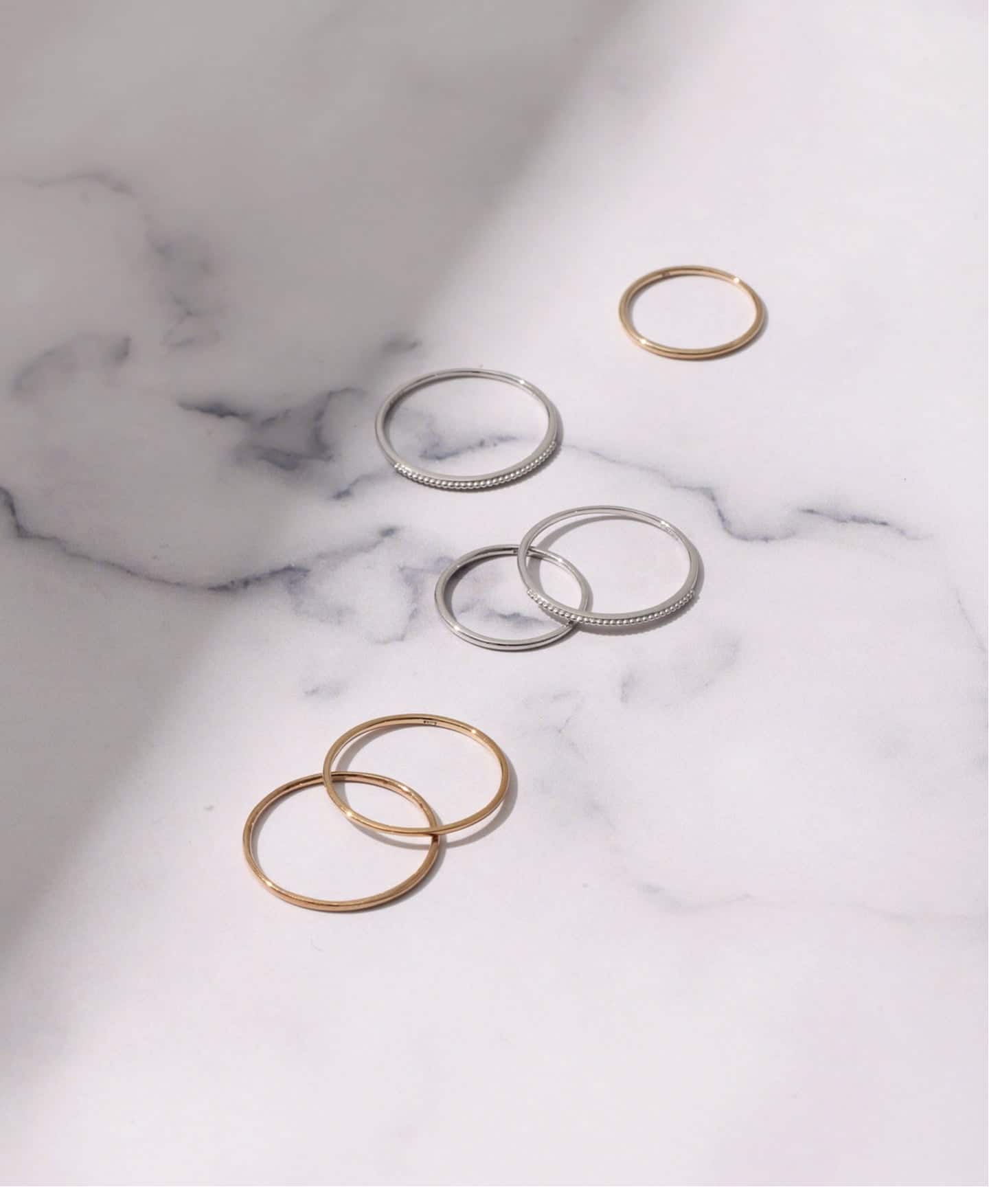 シンプルピンキーリング K10（リング）｜Lilas（リラ）の通販