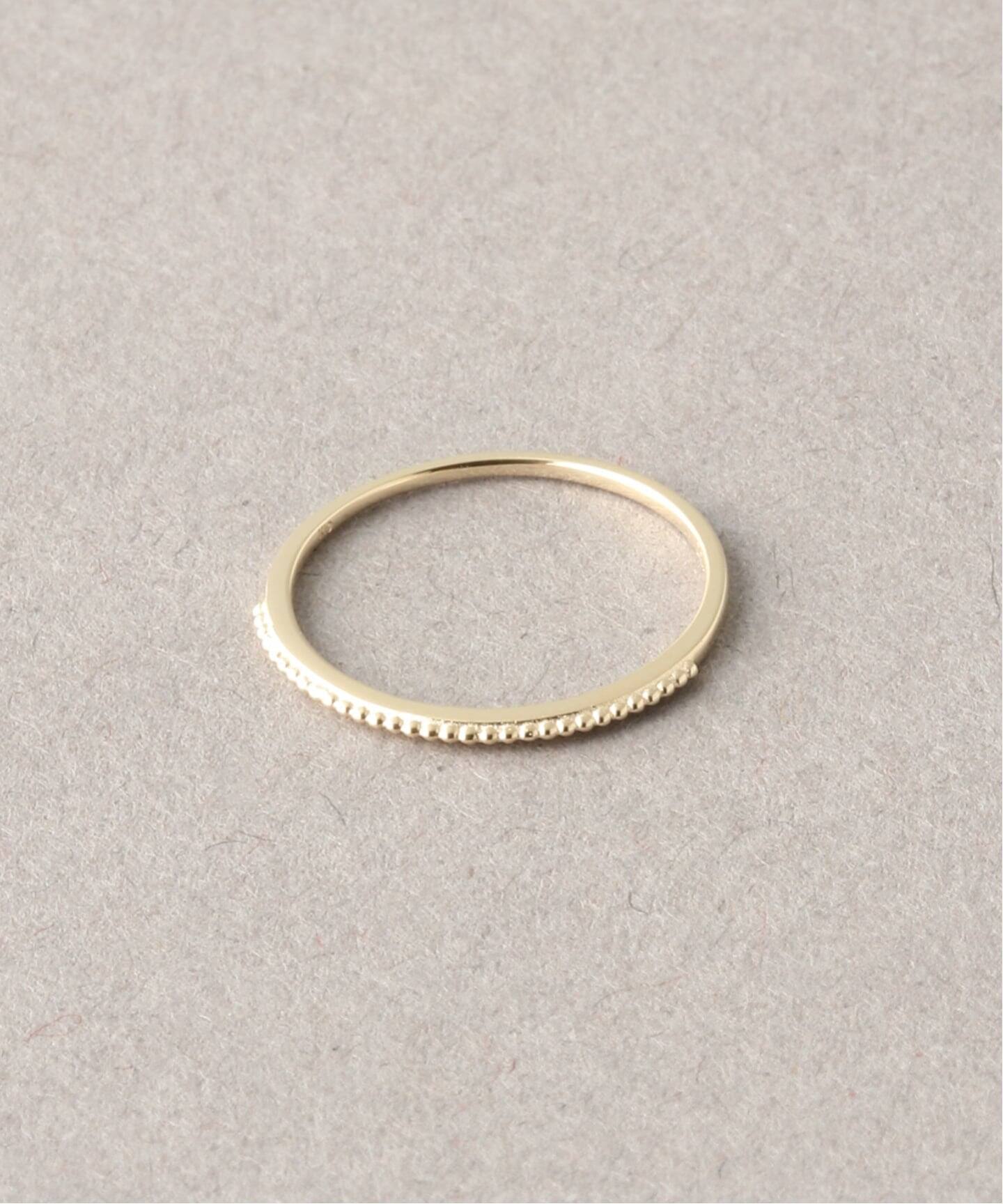 シンプルピンキーリングミル打ちK10（リング）｜Lilas（リラ）の通販