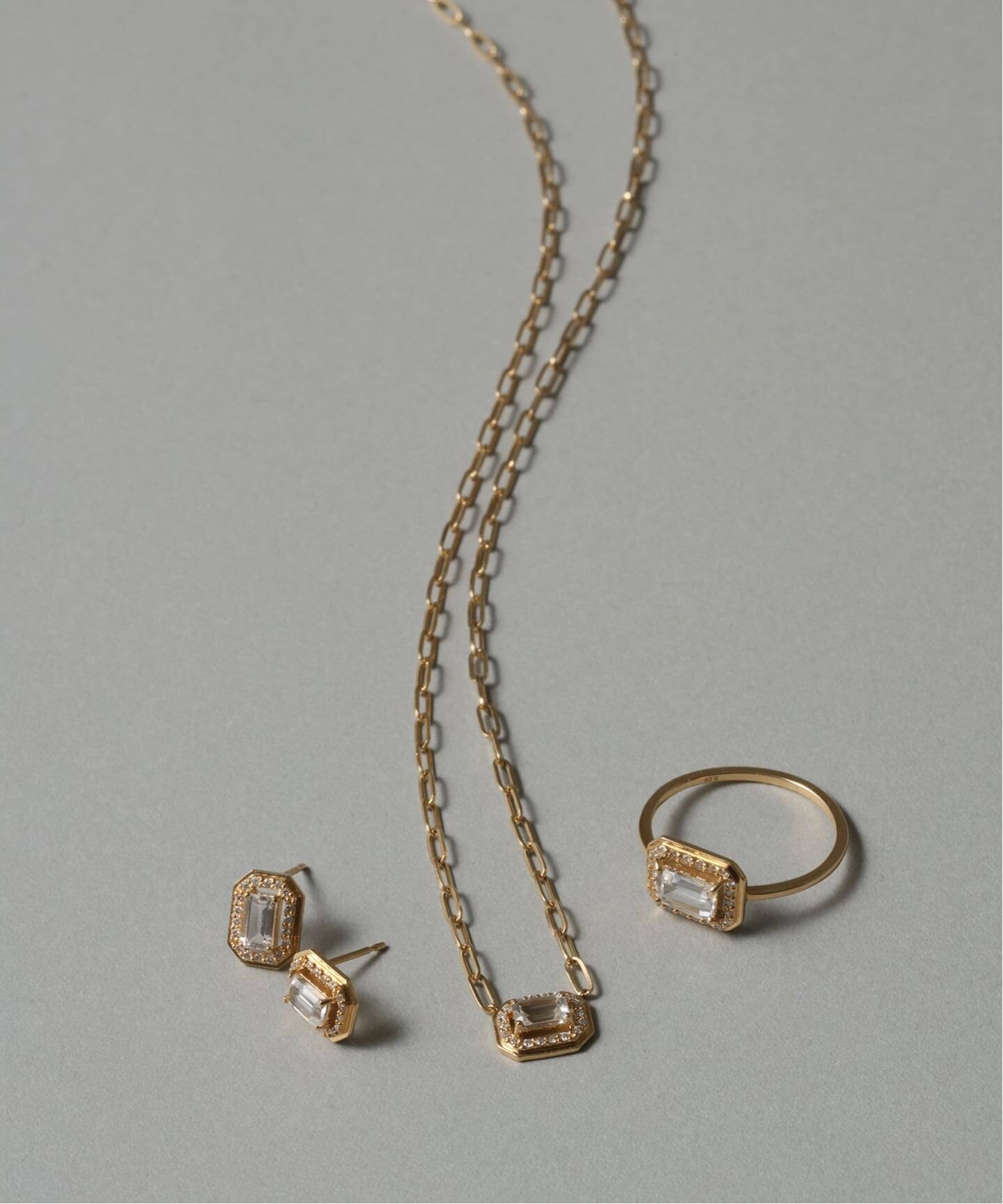 アップグレードホワイトトパーズリング K18（リング）｜Lilas（リラ