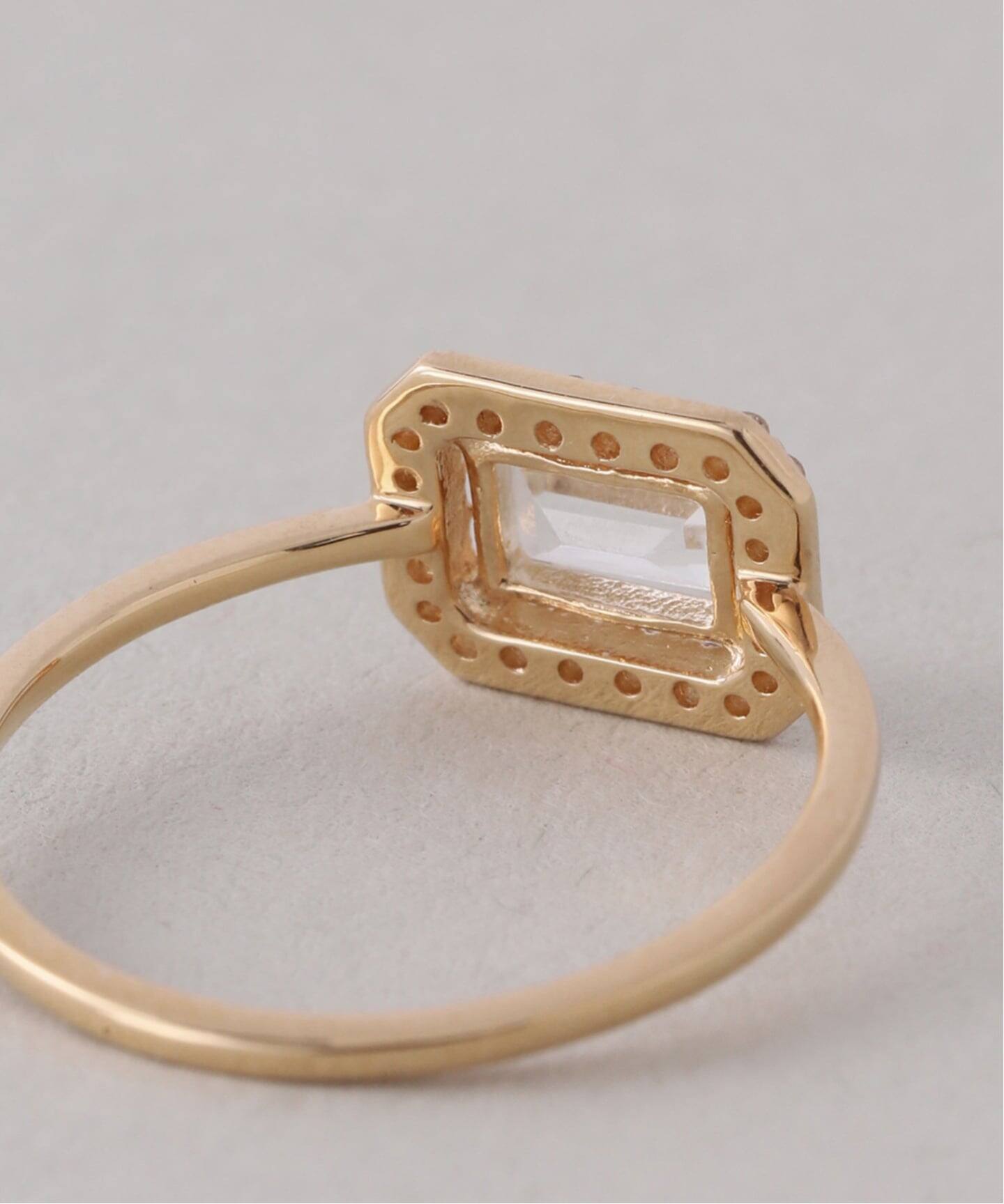 アップグレードホワイトトパーズリング K18（リング）｜Lilas（リラ