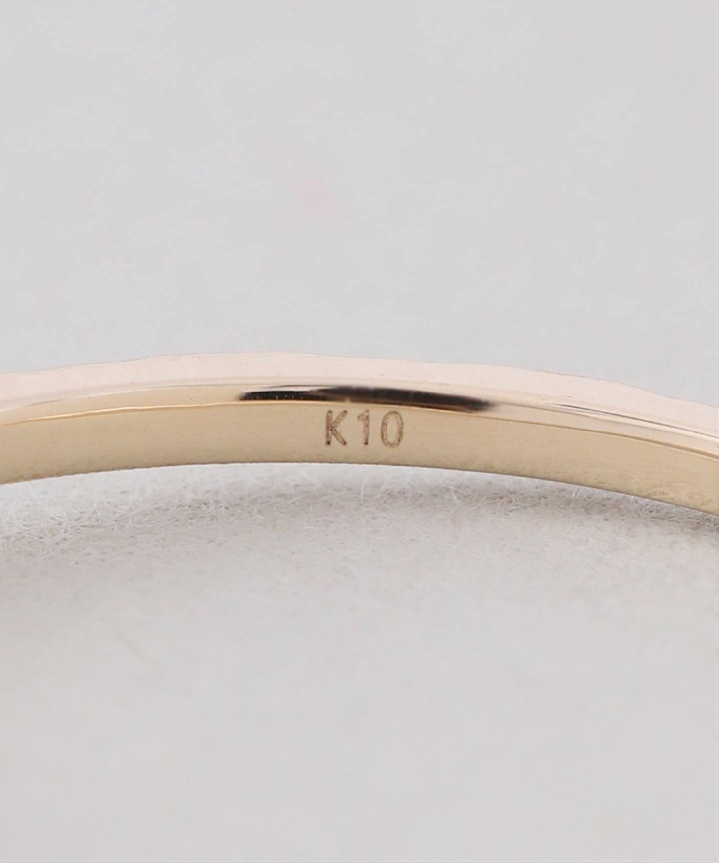 オーバルホワイトトパーズカットリング K10（リング）｜Lilas（リラ