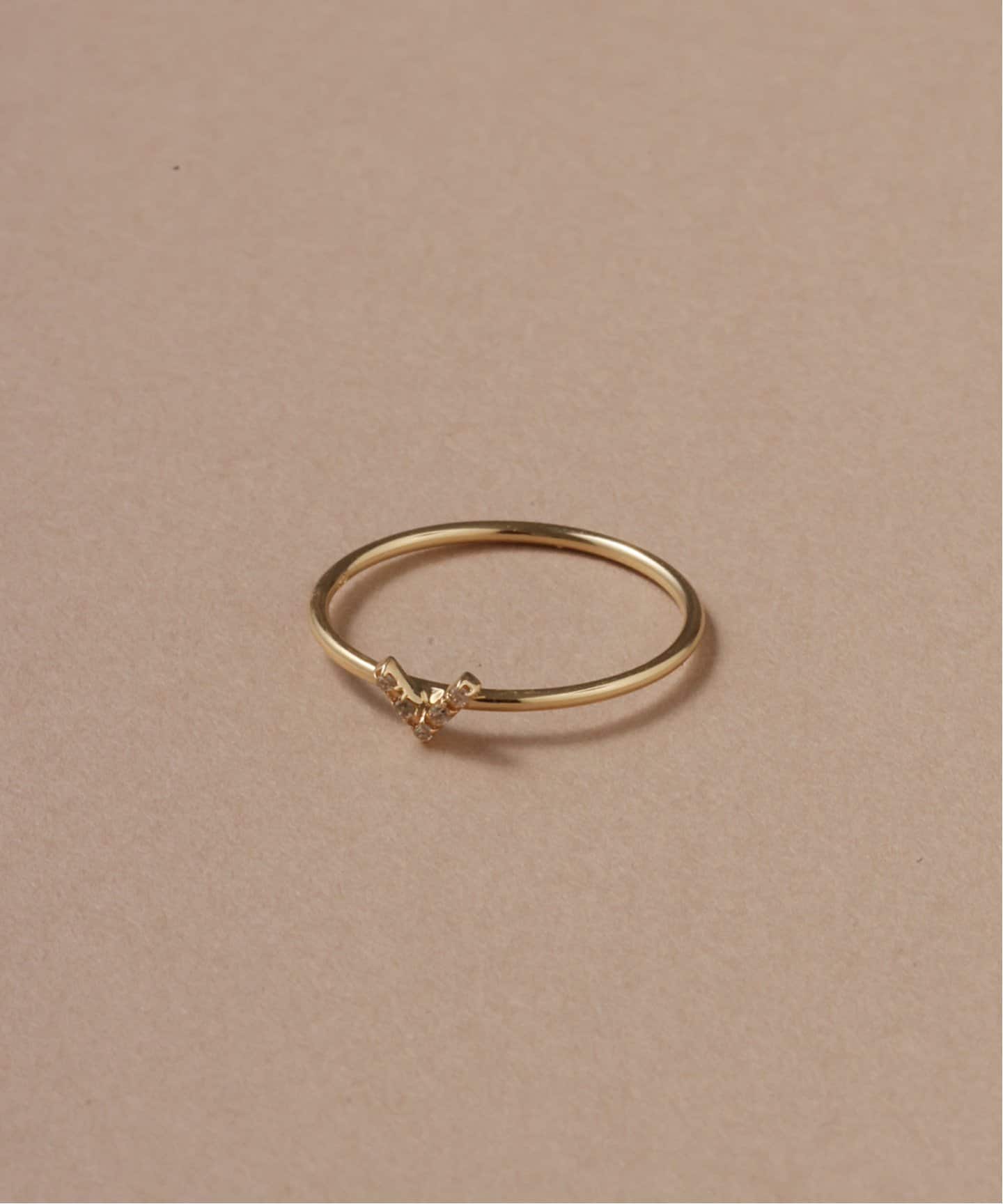 一部店舗+WEB限定》Vラインダイヤリング K10（リング）｜Lilas（リラ