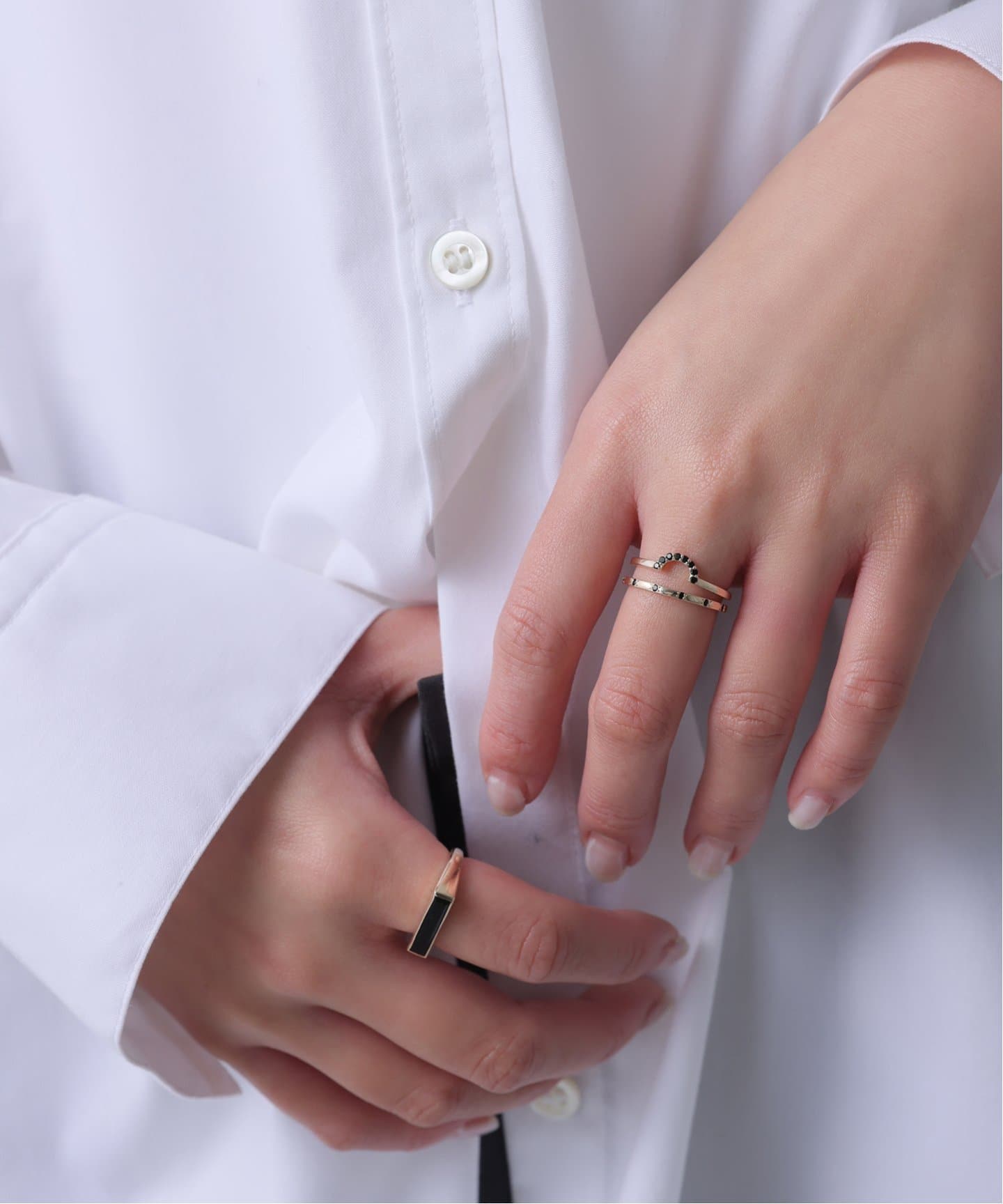 オニキスステーションリング K10（リング）｜Lilas（リラ）の