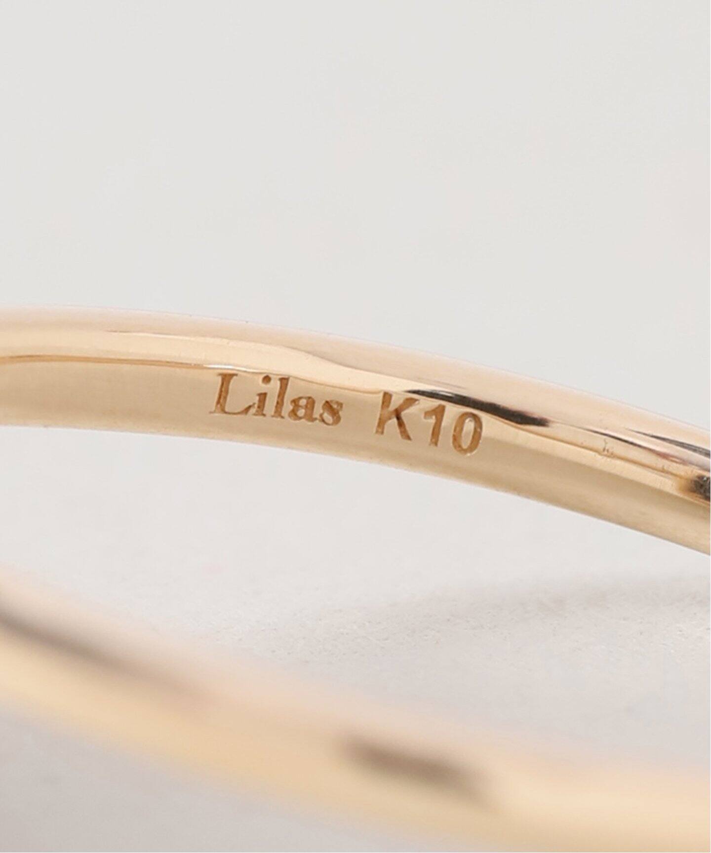 WEB限定》スライスオニキススクエアリング K10（リング）｜Lilas