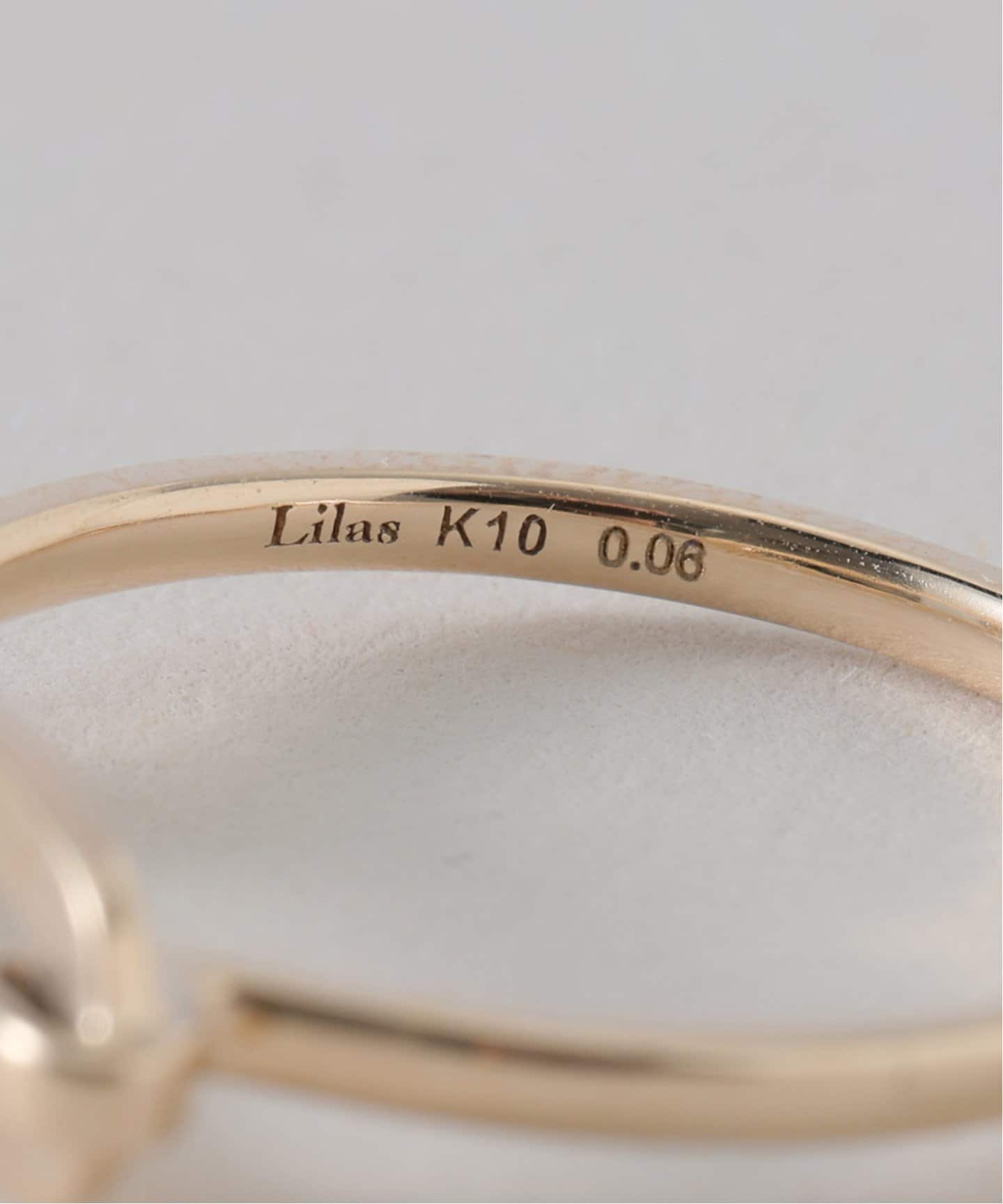 オーバルモチーフ*ダイヤリング K10（リング）｜Lilas（リラ）の