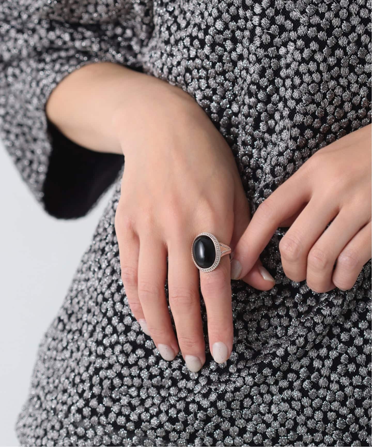 SAMH by LILAS】オニキスリング SV（リング）｜Lilas（リラ）の通販