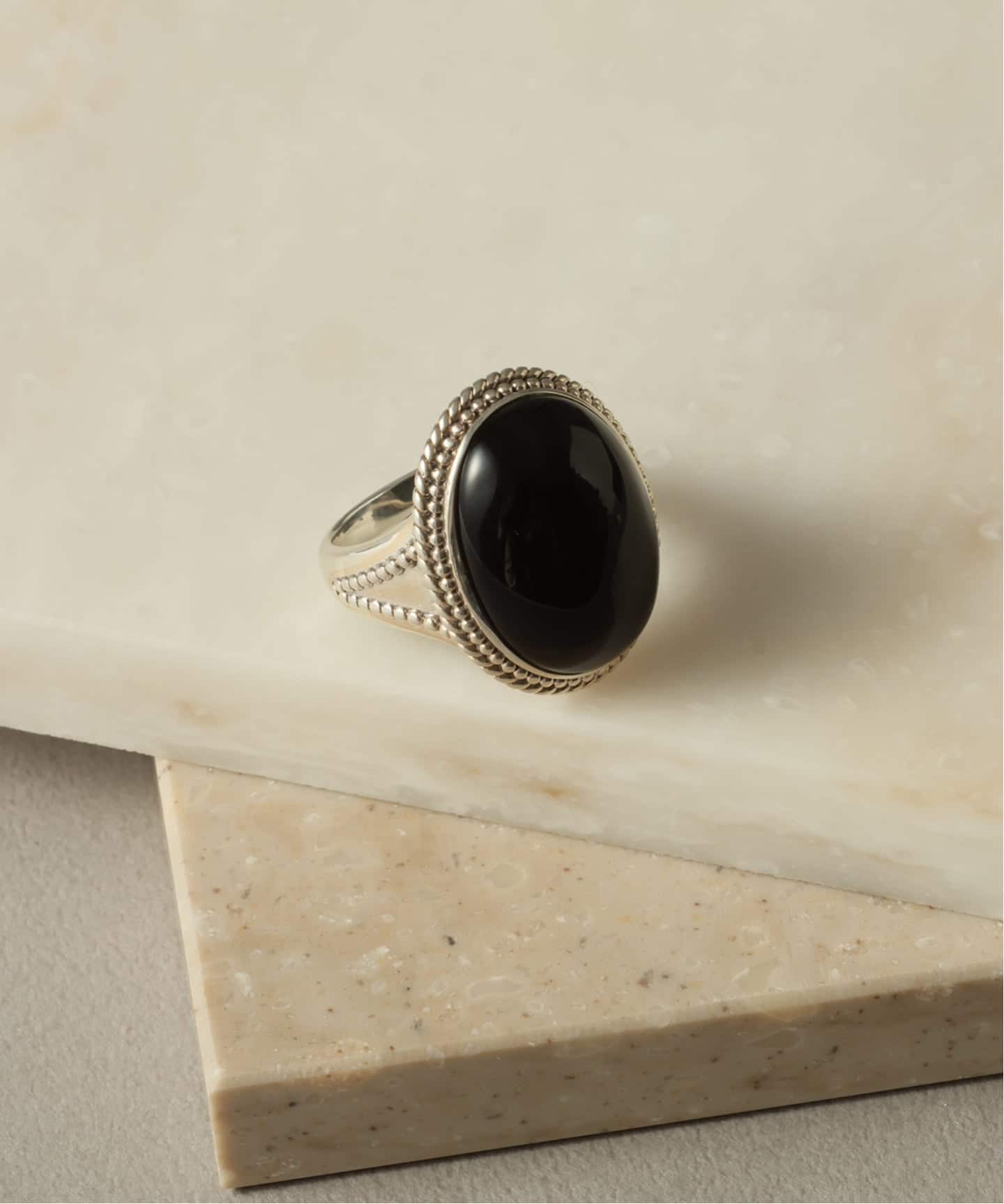 SAMH by LILAS】オニキスリング SV（リング）｜Lilas（リラ）の通販