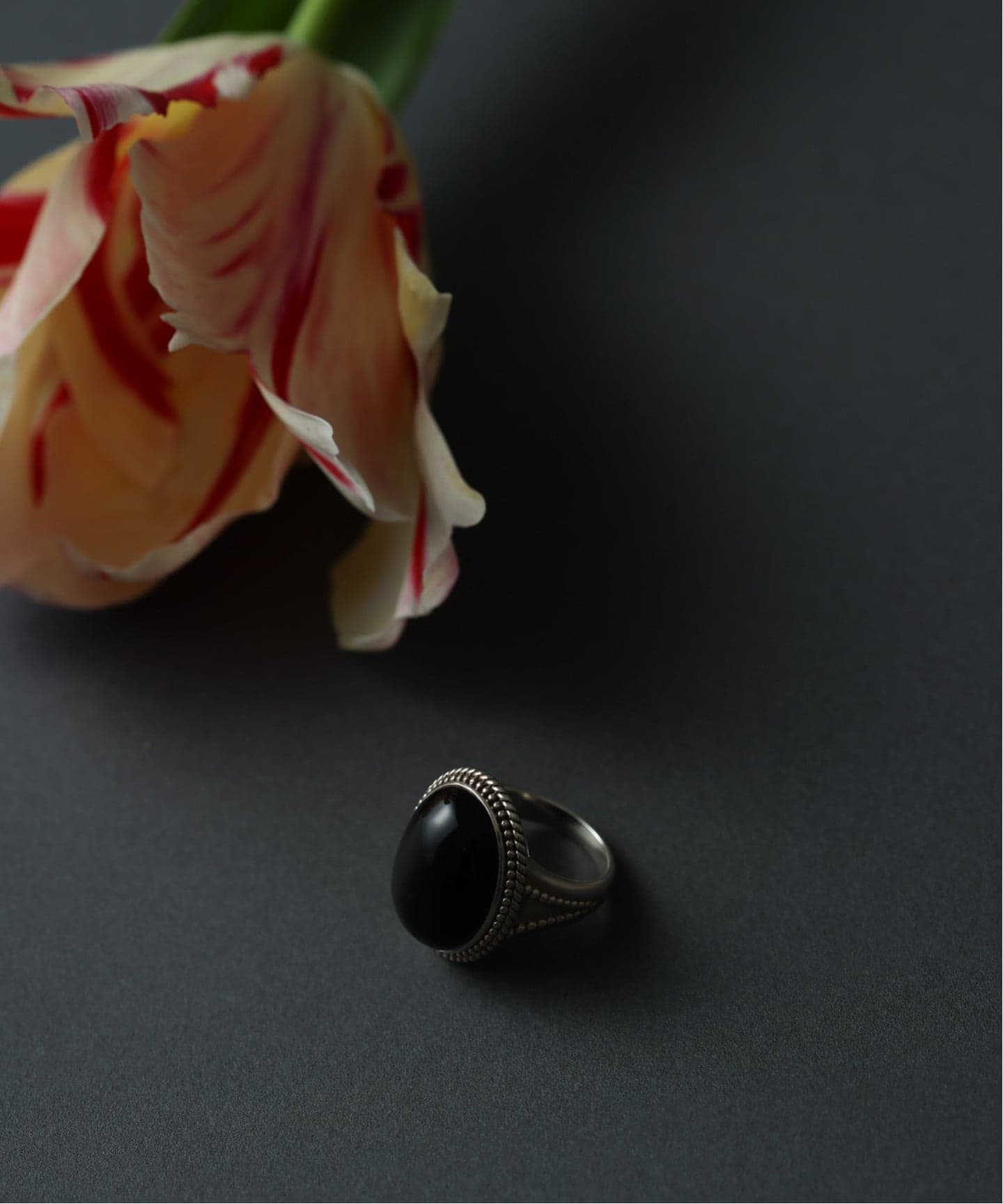 SAMH by LILAS】オニキスリング SV（リング）｜Lilas（リラ）の通販