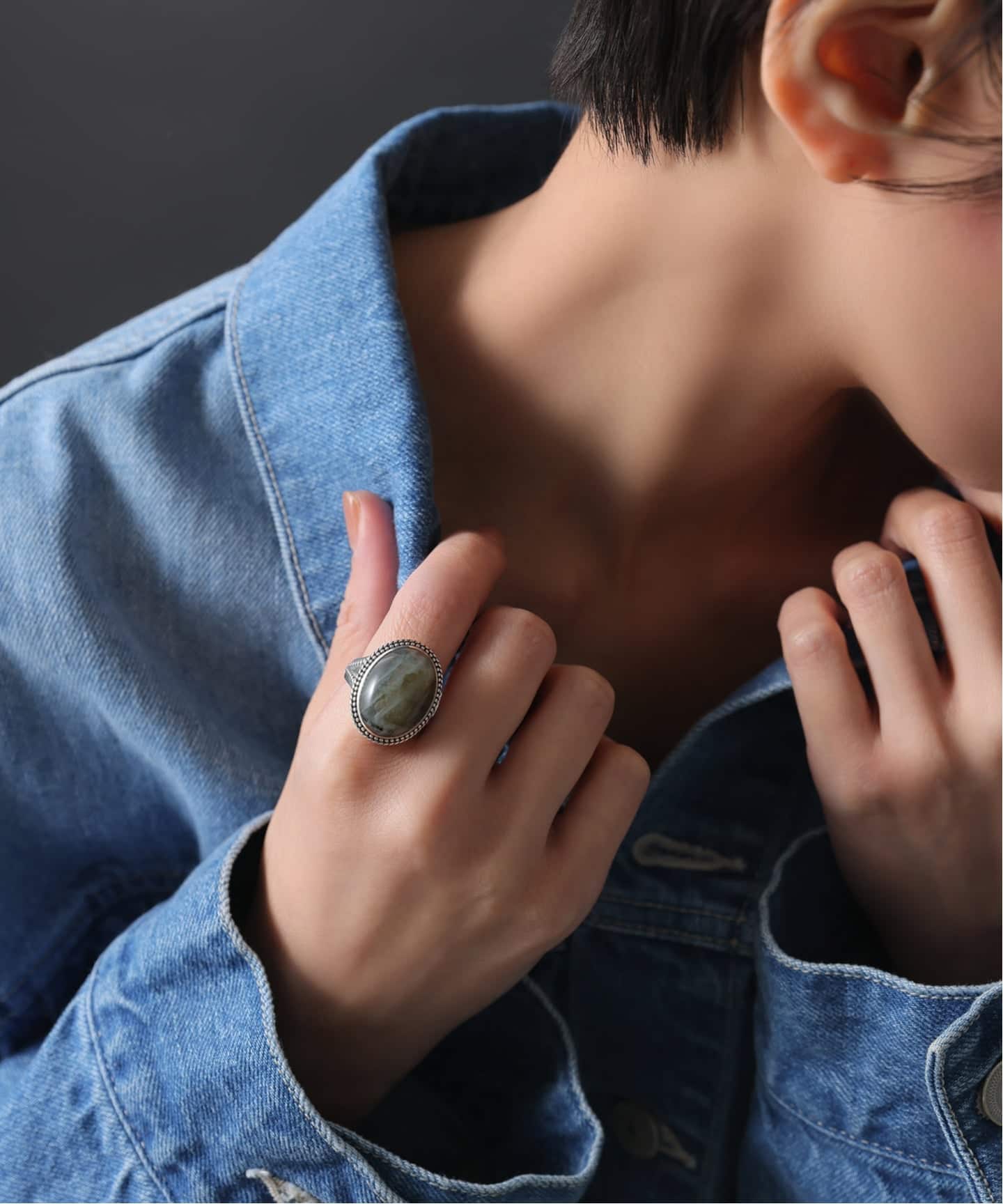 予約》【SAMH by LILAS】ラブラドライトリング SV（リング）｜Lilas