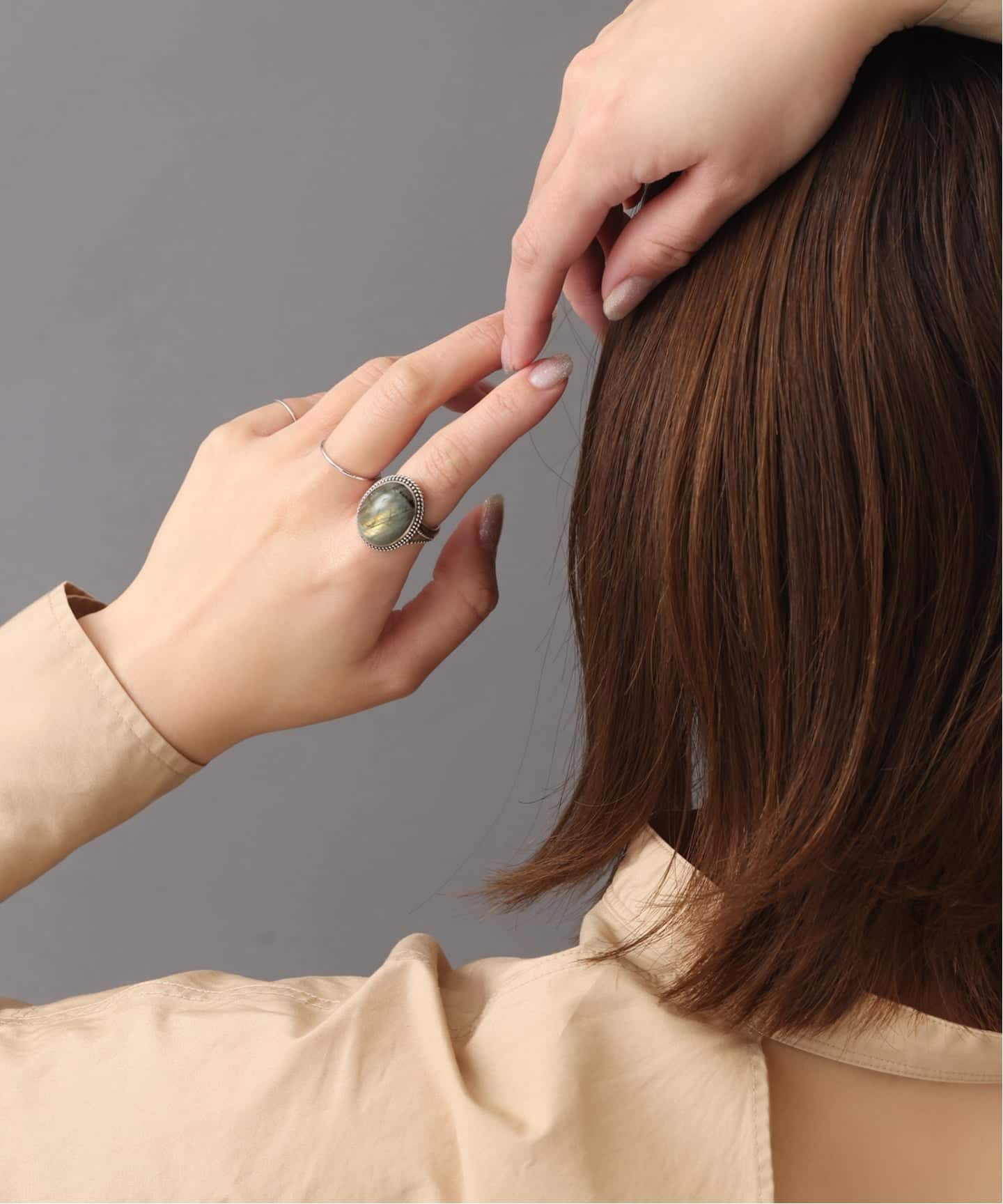 予約》【SAMH by LILAS】ラブラドライトリング SV（リング）｜Lilas