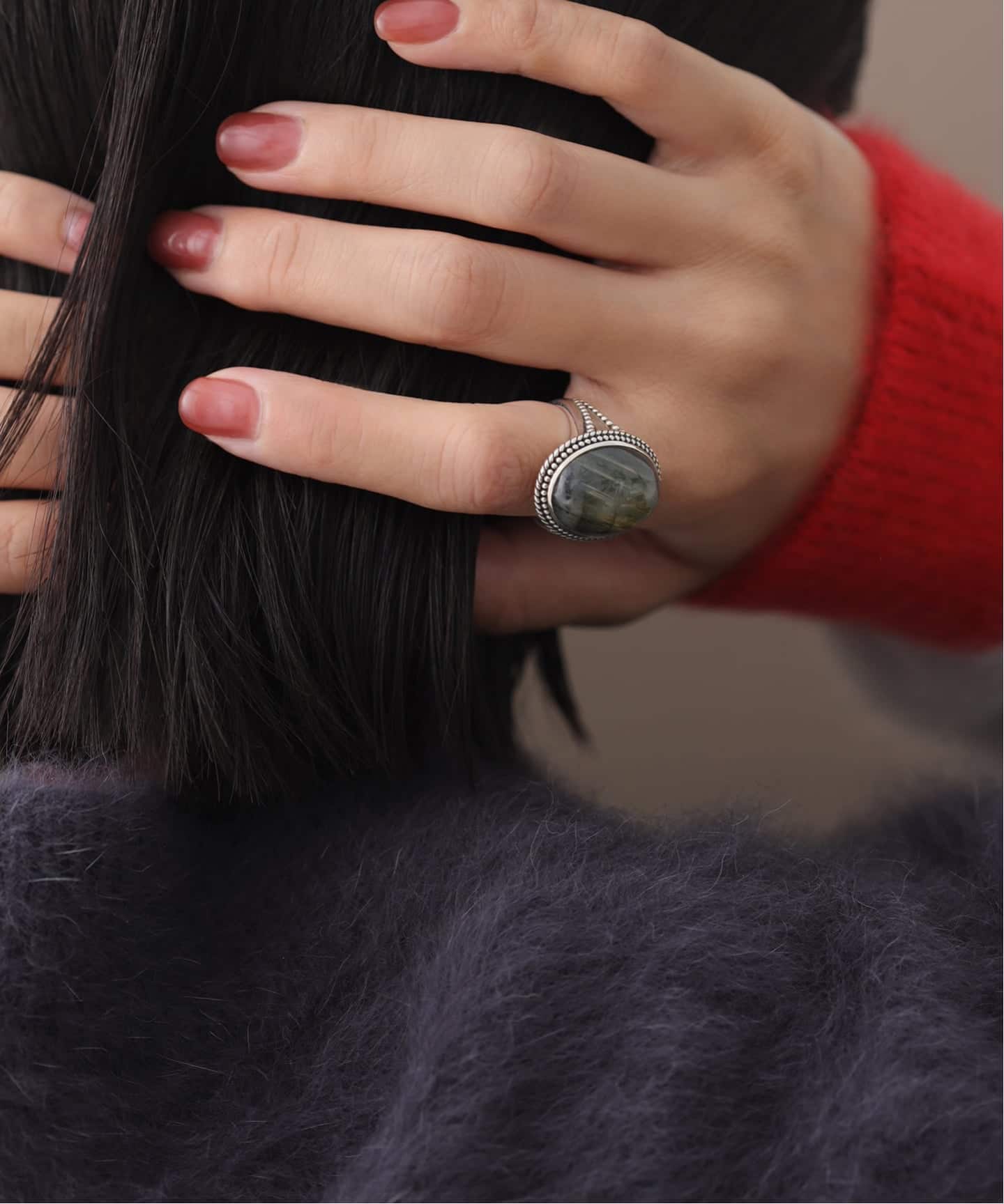 SAMH by LILAS】ラブラドライトリング SV（リング）｜Lilas（リラ）の