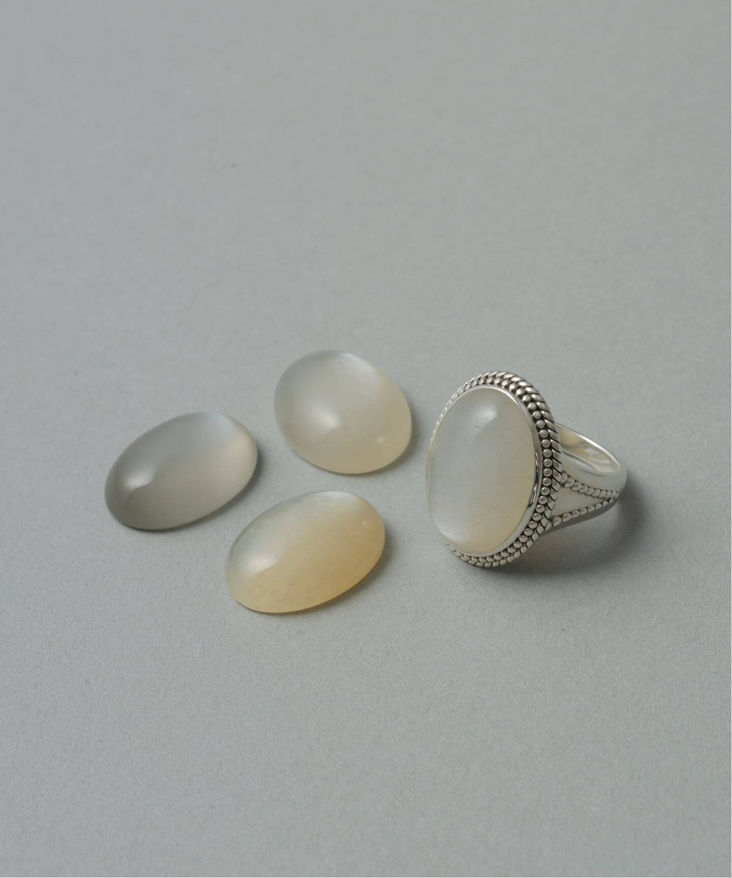 SAMH by LILAS】ホワイトムーンストーンリング SV（リング）｜Lilas