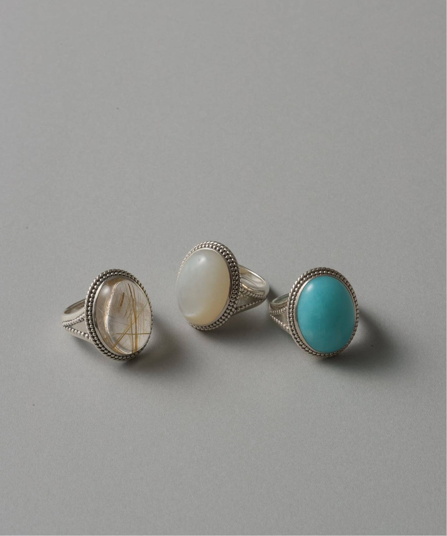 Lilas 【SAMH by LILAS】ホワイトムーンストーンリング SV SAMH by LILAS】ホワイトムーンストーンリング SV（リング）｜Lilas