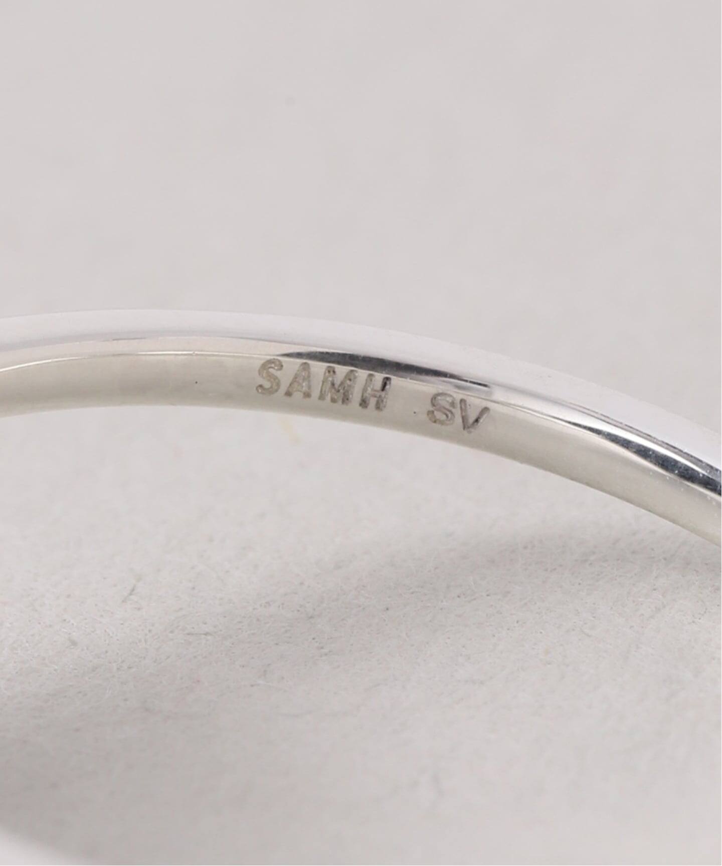 SAMH by LILAS】ダイヤモンドカットオニキスリング SV（リング