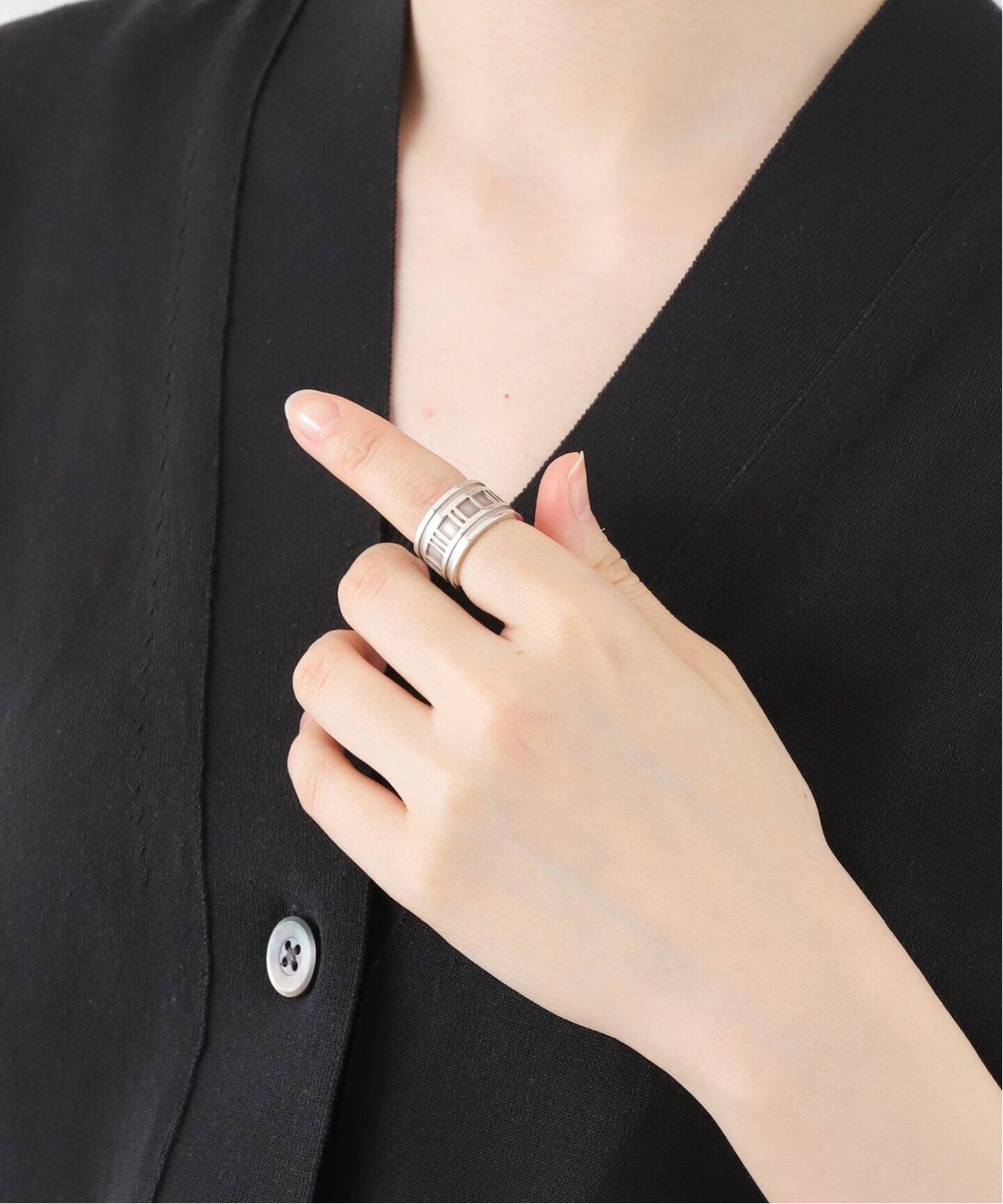 VINTAGE TIFFANY&Co./ティファニー】 Atlas wide ring（リング