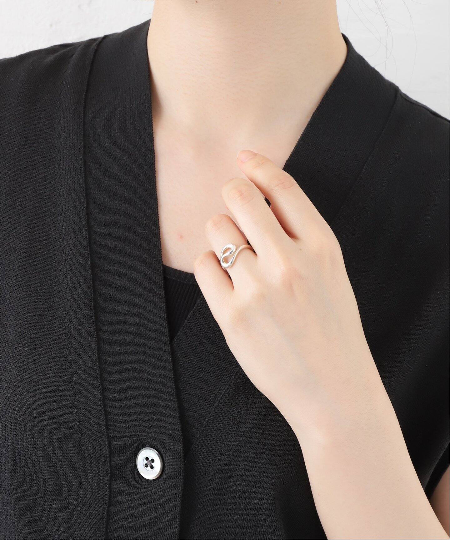 VINTAGE TIFFANY&Co./ティファニー】 Open wave ring（リング