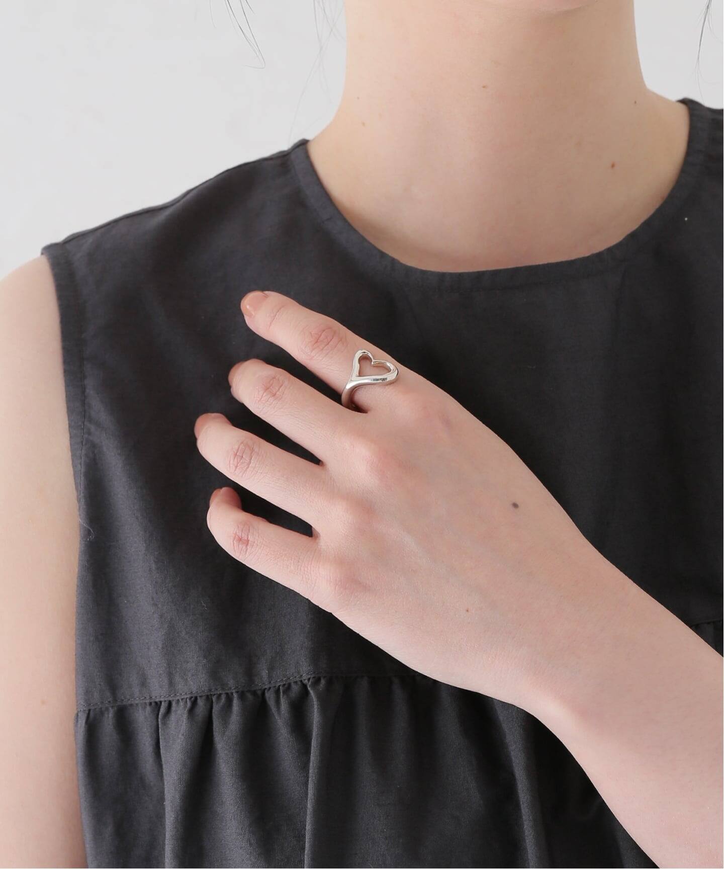 VINTAGE TIFFANY&Co./ティファニー】Open heart ring（リング