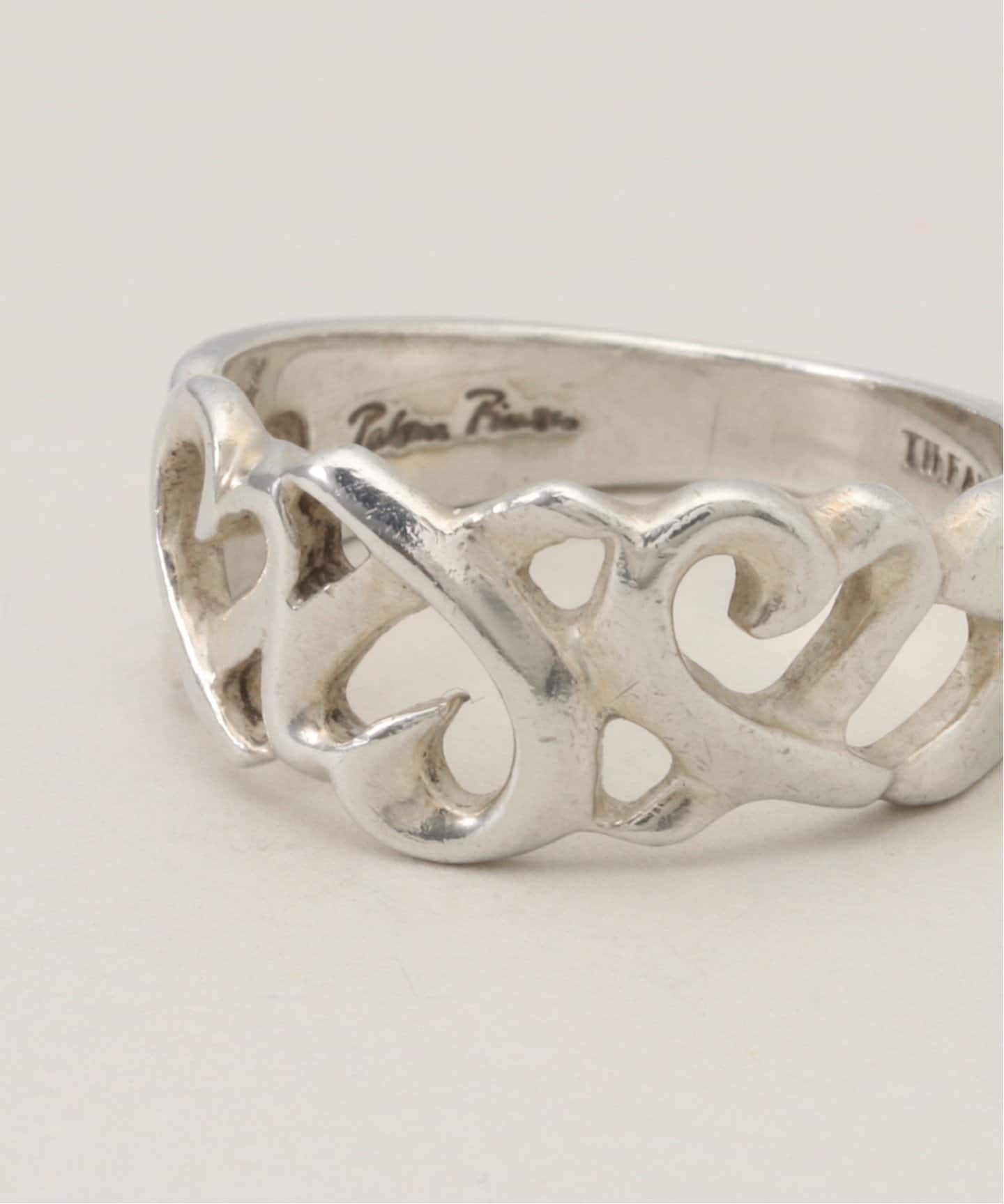 VINTAGE TIFFANY&Co./ティファニー】Triple loving heart ring