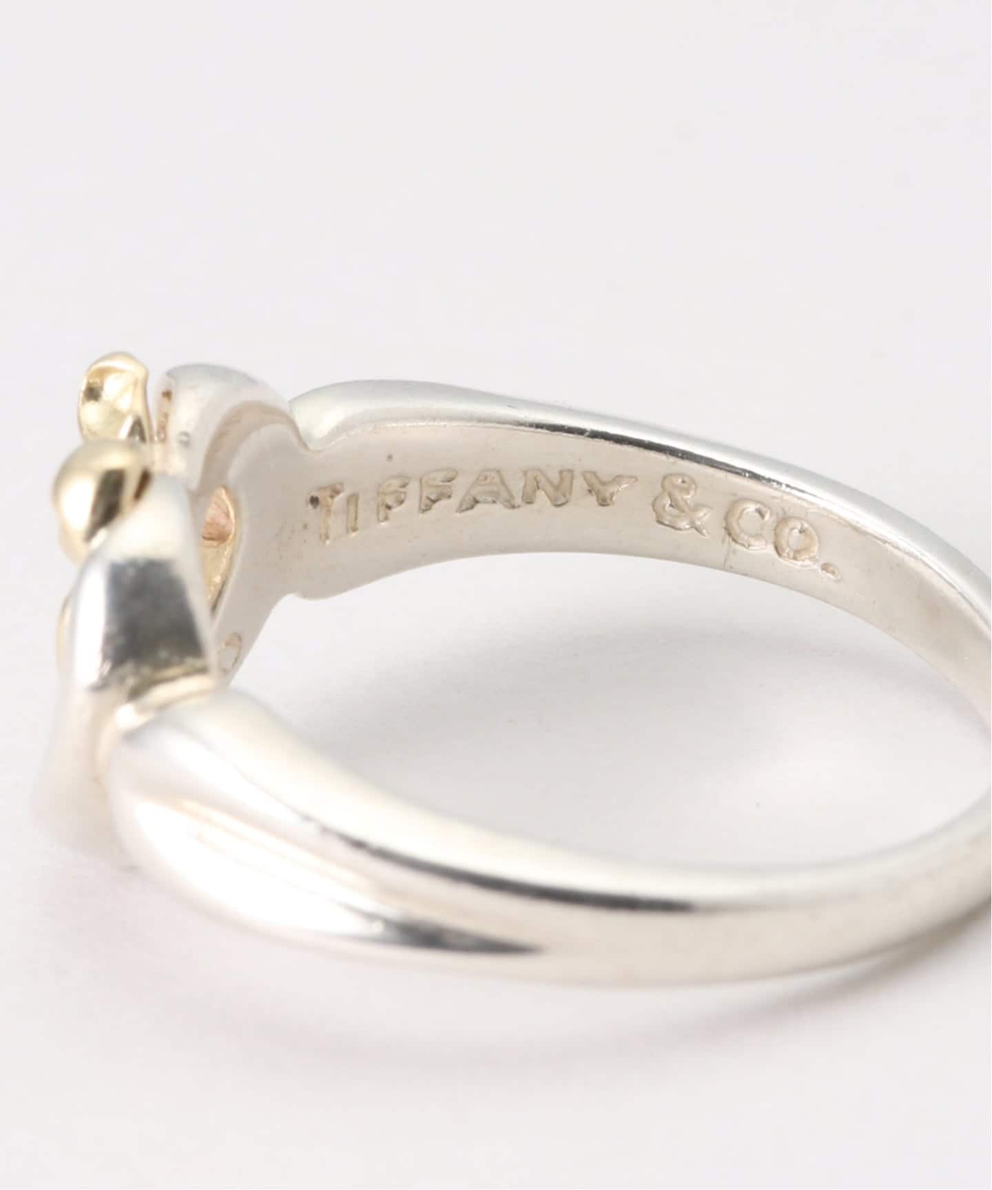 VINTAGE TIFFANY&Co./ティファニー】Heart ribbon ring（リング