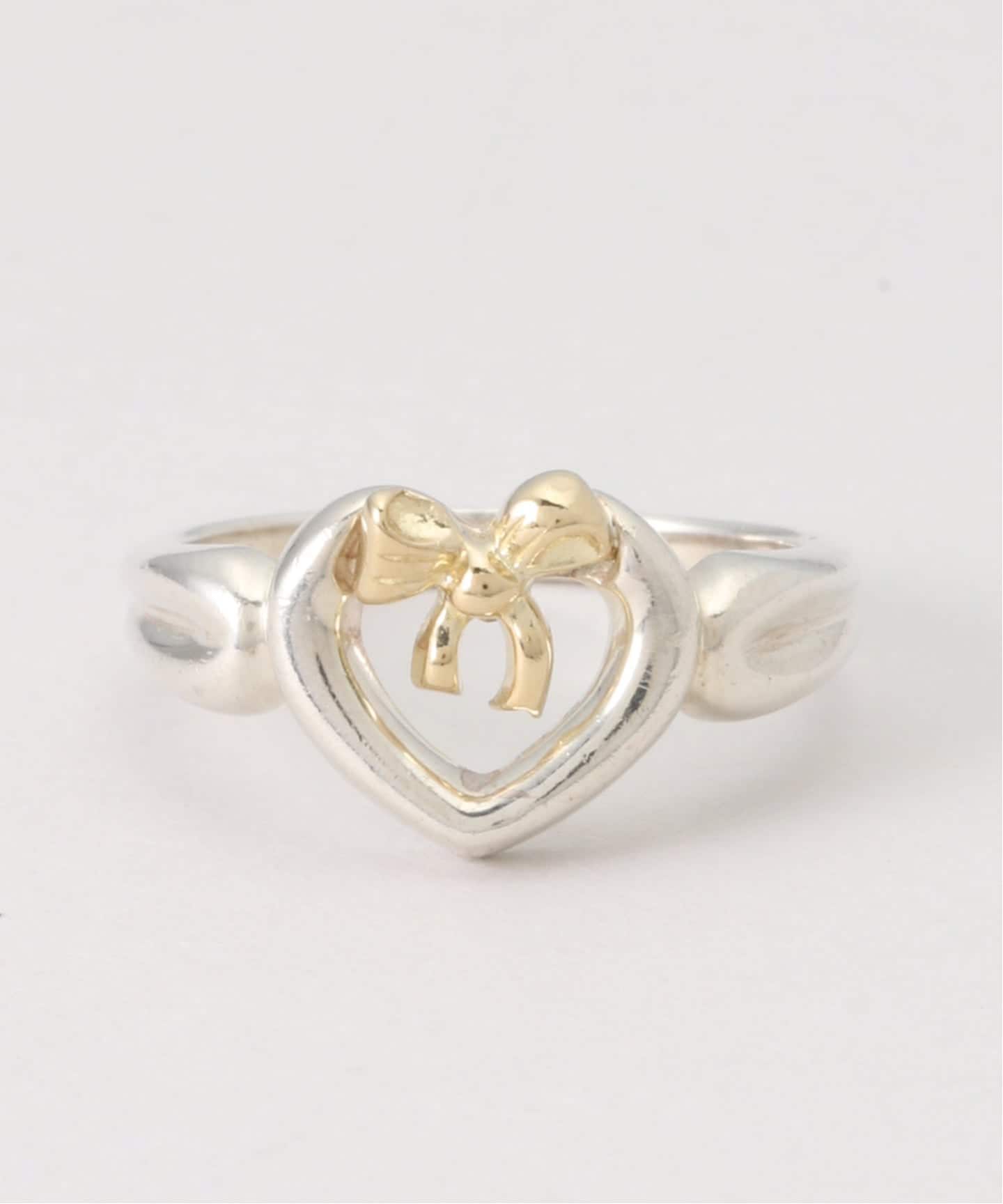 VINTAGE TIFFANY&Co./ティファニー】Heart ribbon ring（リング