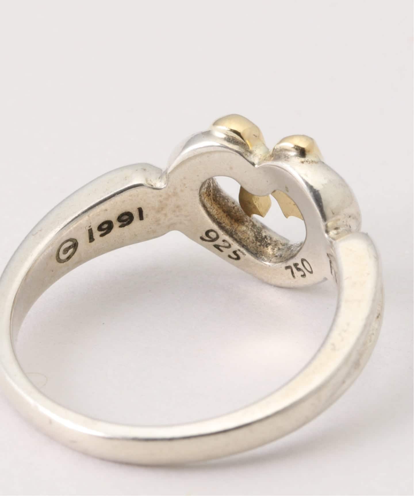 VINTAGE TIFFANY&Co./ティファニー】 Heart ribbon ring（リング