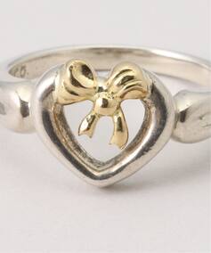 VINTAGE TIFFANY&Co./ティファニー】 Heart ribbon ring（リング 