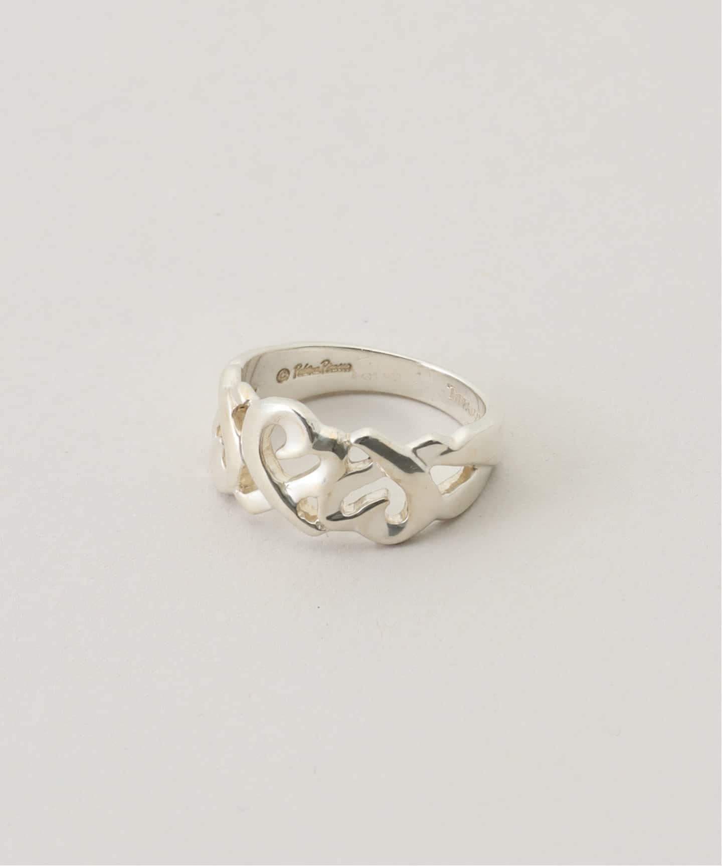 VINTAGE TIFFANY&Co./ティファニー】Triple loving heart ring（リング