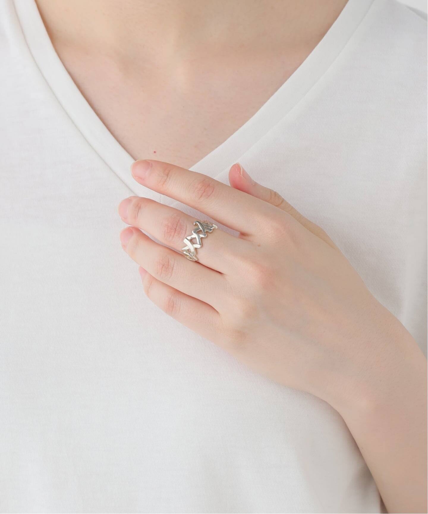 VINTAGE TIFFANY&Co./ティファニー】Love & kiss ring（リング