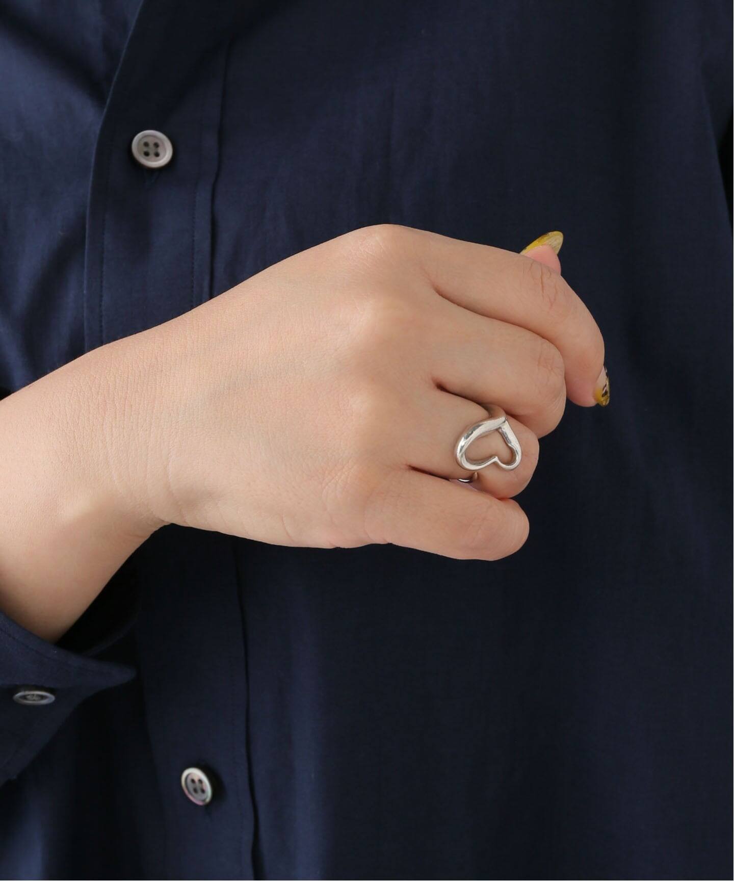 VINTAGE TIFFANY&Co./ティファニー】 Open heart ring m（リング