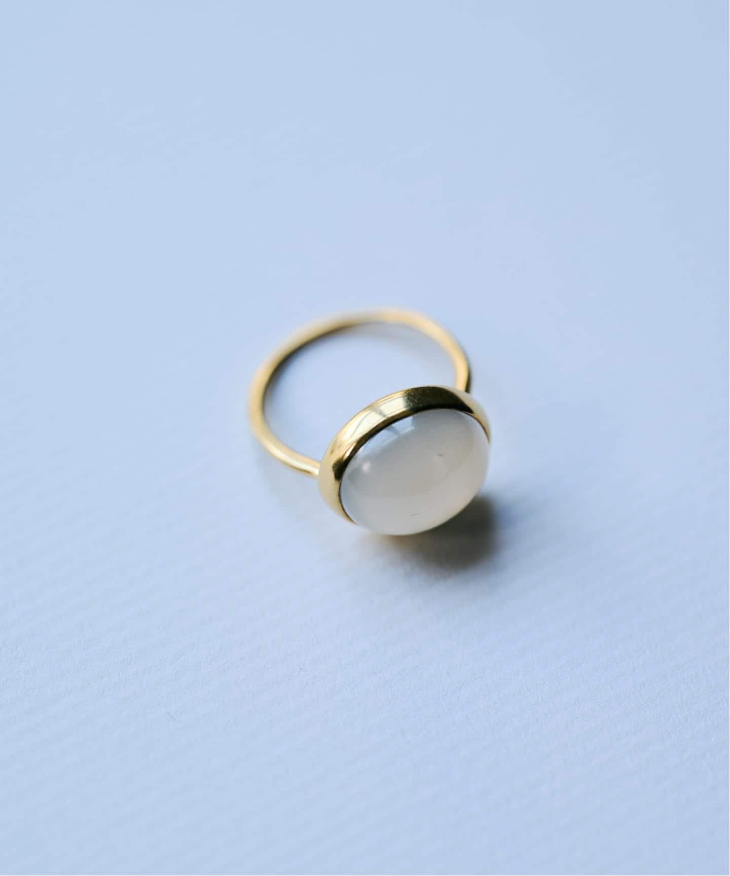 DECOUVERTE 10K moon stone ring ムーンストーン 10K gray moon stone ring／13（リング）｜DECOUVERTE（デクーヴェルト
