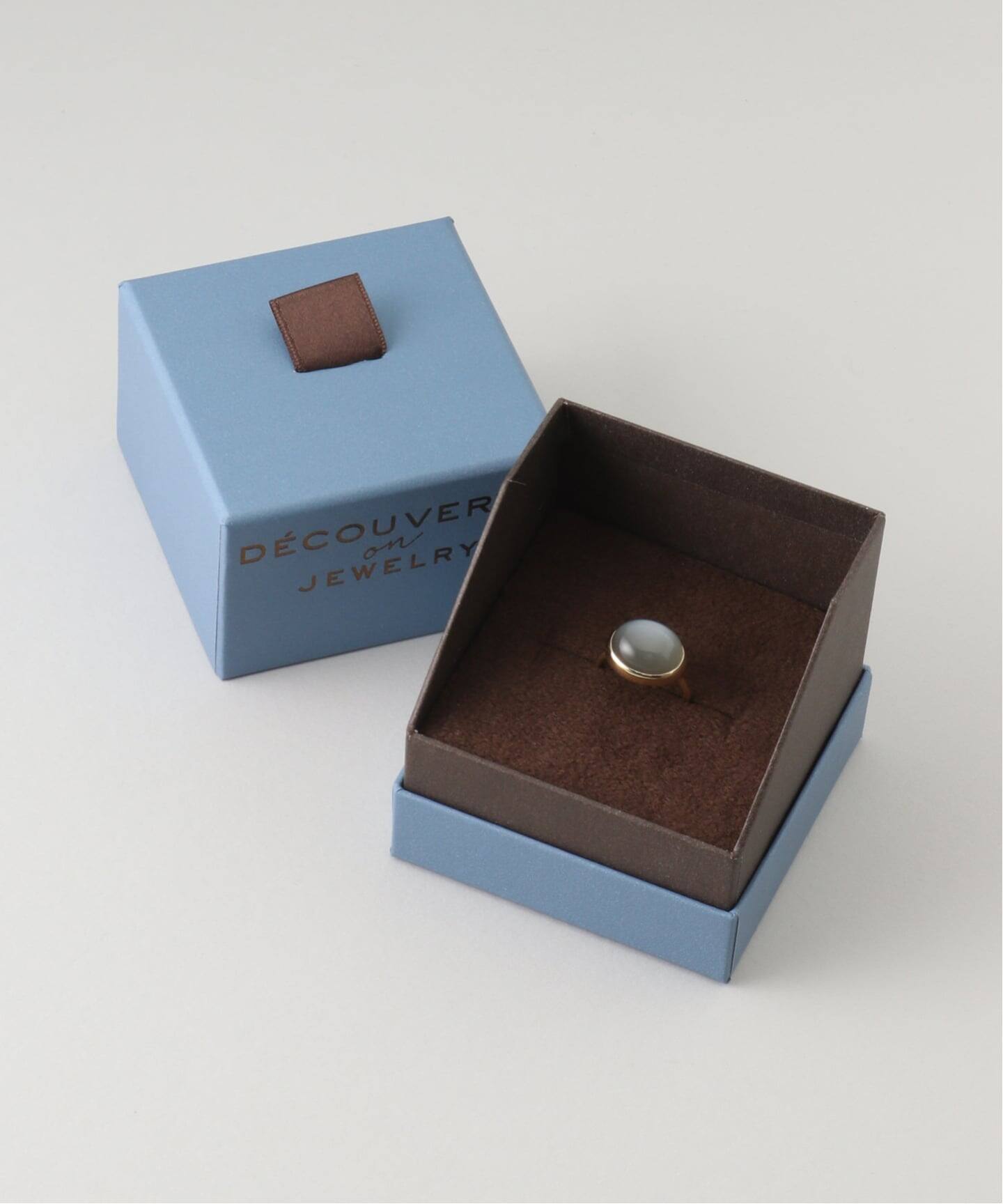 10K gray moon stone ring／13（リング）｜DECOUVERTE（デクーヴェルト