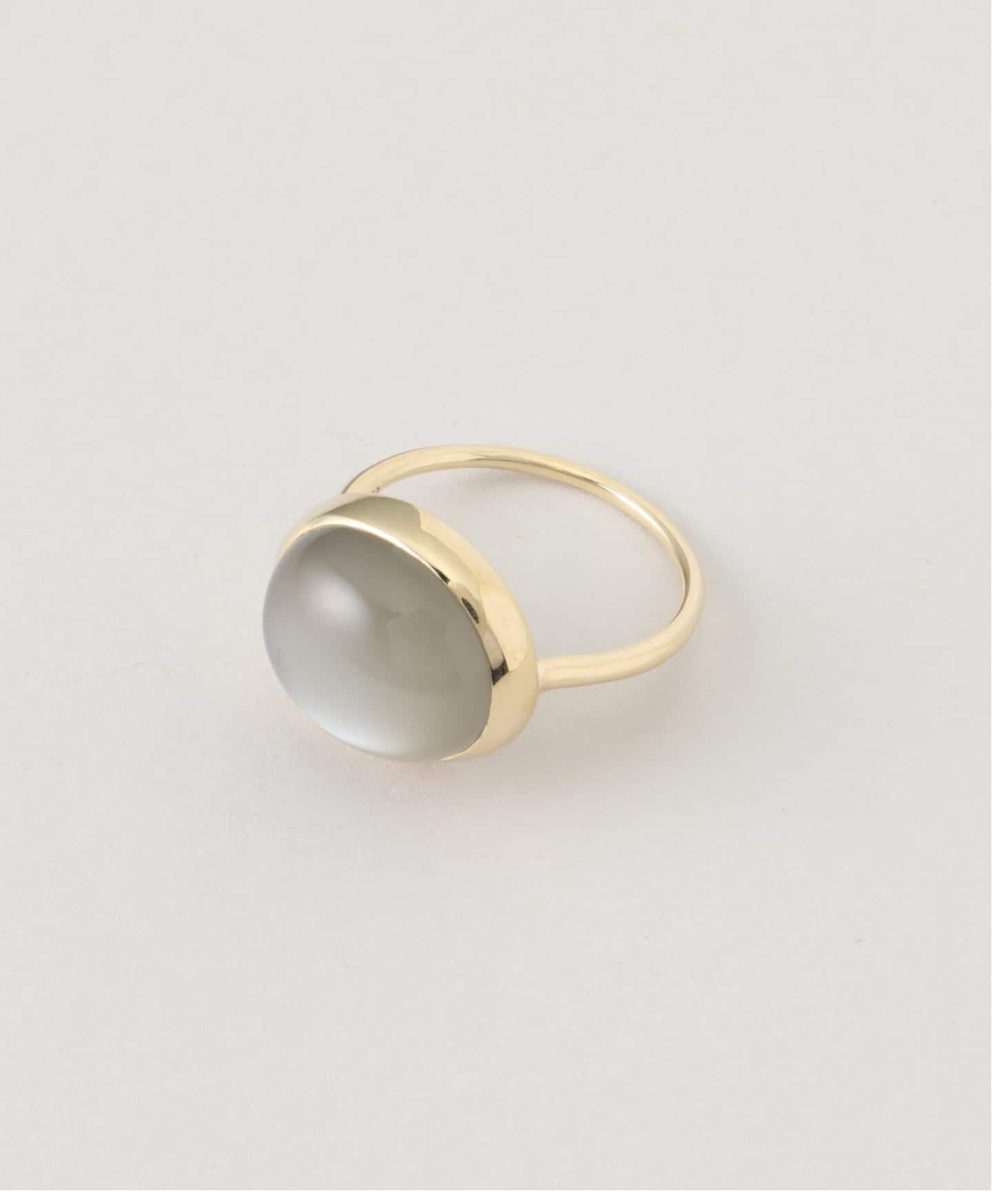 10K gray moon stone ring/13