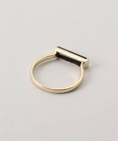 10K long bar onyx ring／11・13（リング）｜DECOUVERTE（デクー 