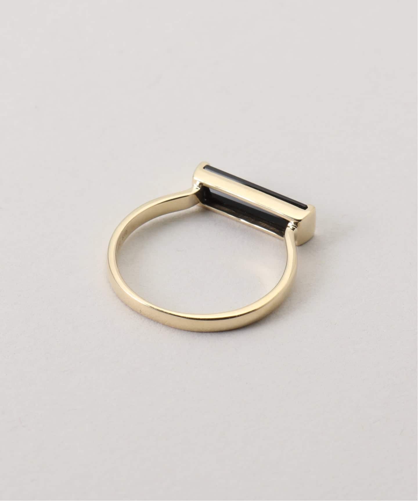 10K long bar onyx ring／11・13（リング）｜DECOUVERTE（デクー