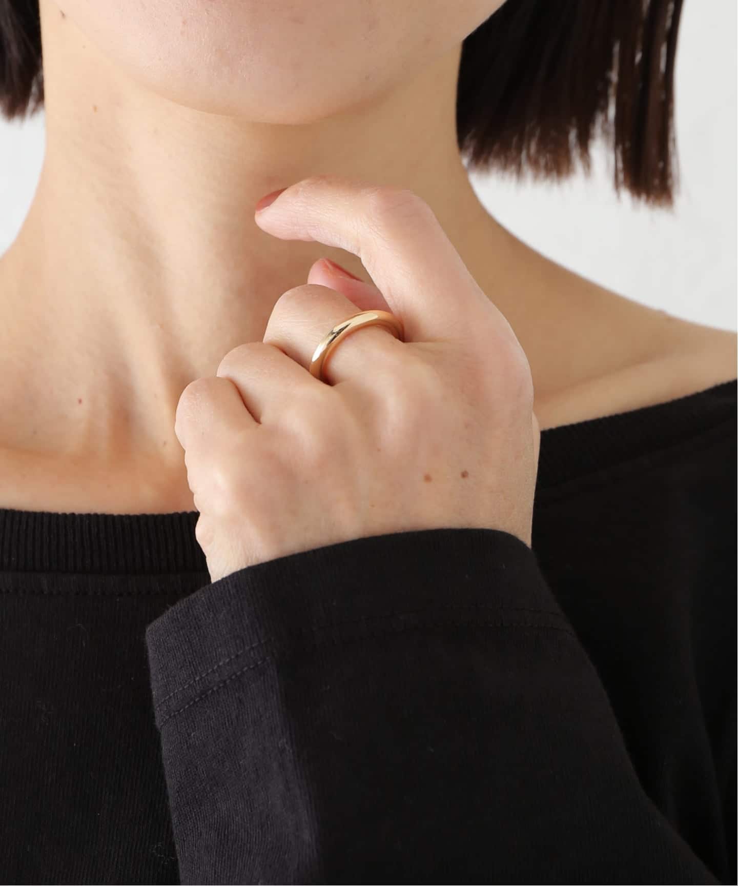18K volume line ring／9（リング）｜DECOUVERTE（デクーヴェルト）の