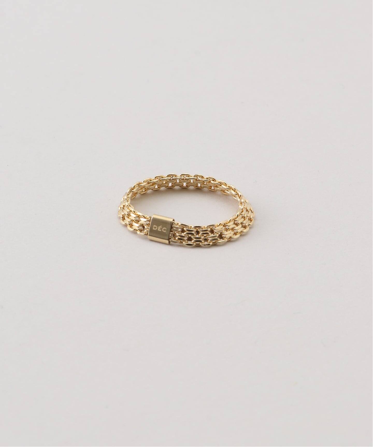 18K wide chain ring／14（リング）｜DECOUVERTE（デクーヴェルト）の