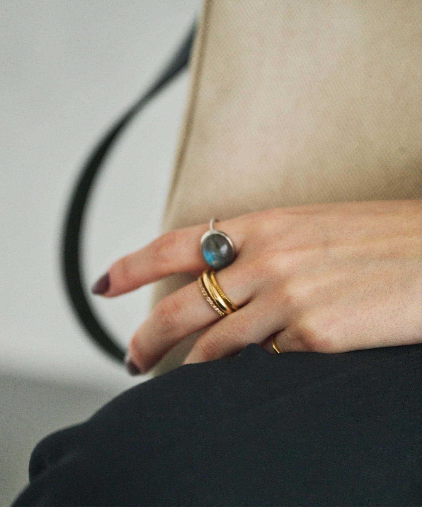 SV925 labradorite ring／13（リング）｜DECOUVERTE（デクーヴェルト