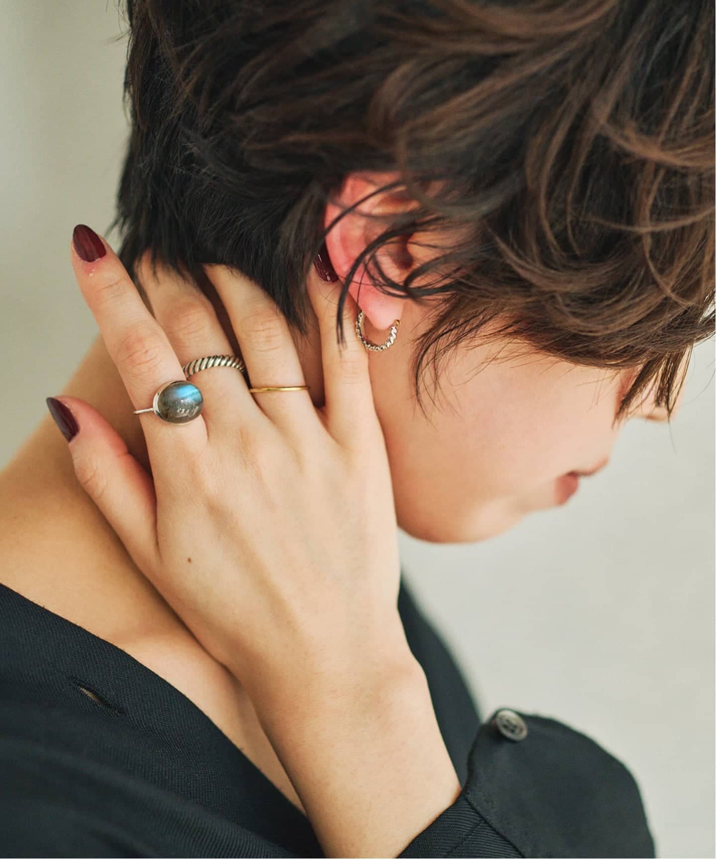 SV925 labradorite ring／13（リング）｜DECOUVERTE（デクーヴェルト