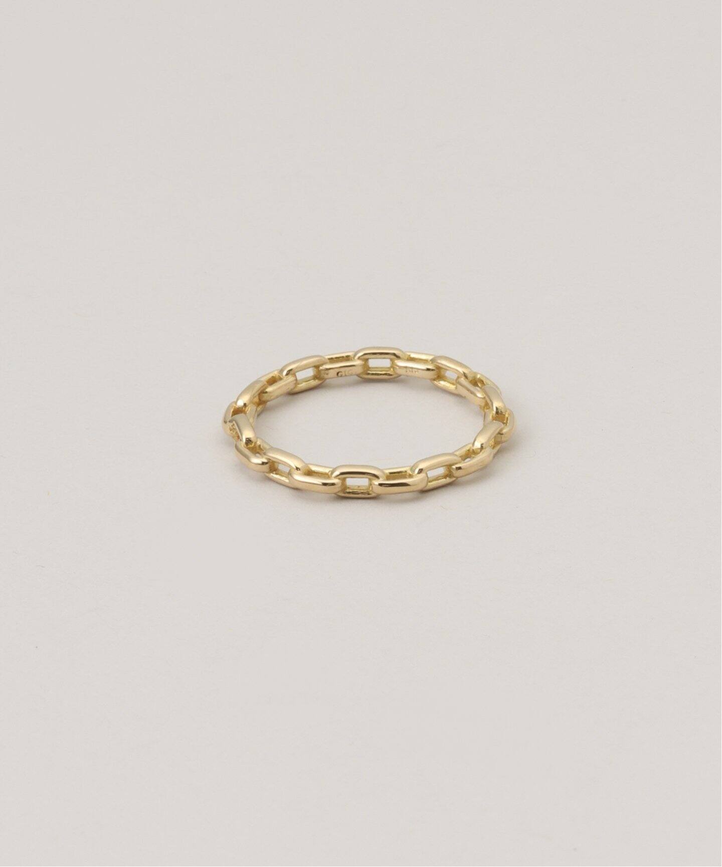 GIGI JEWERLY / ジジ・ジュエリー】 Helios solid chain Ring（リング 