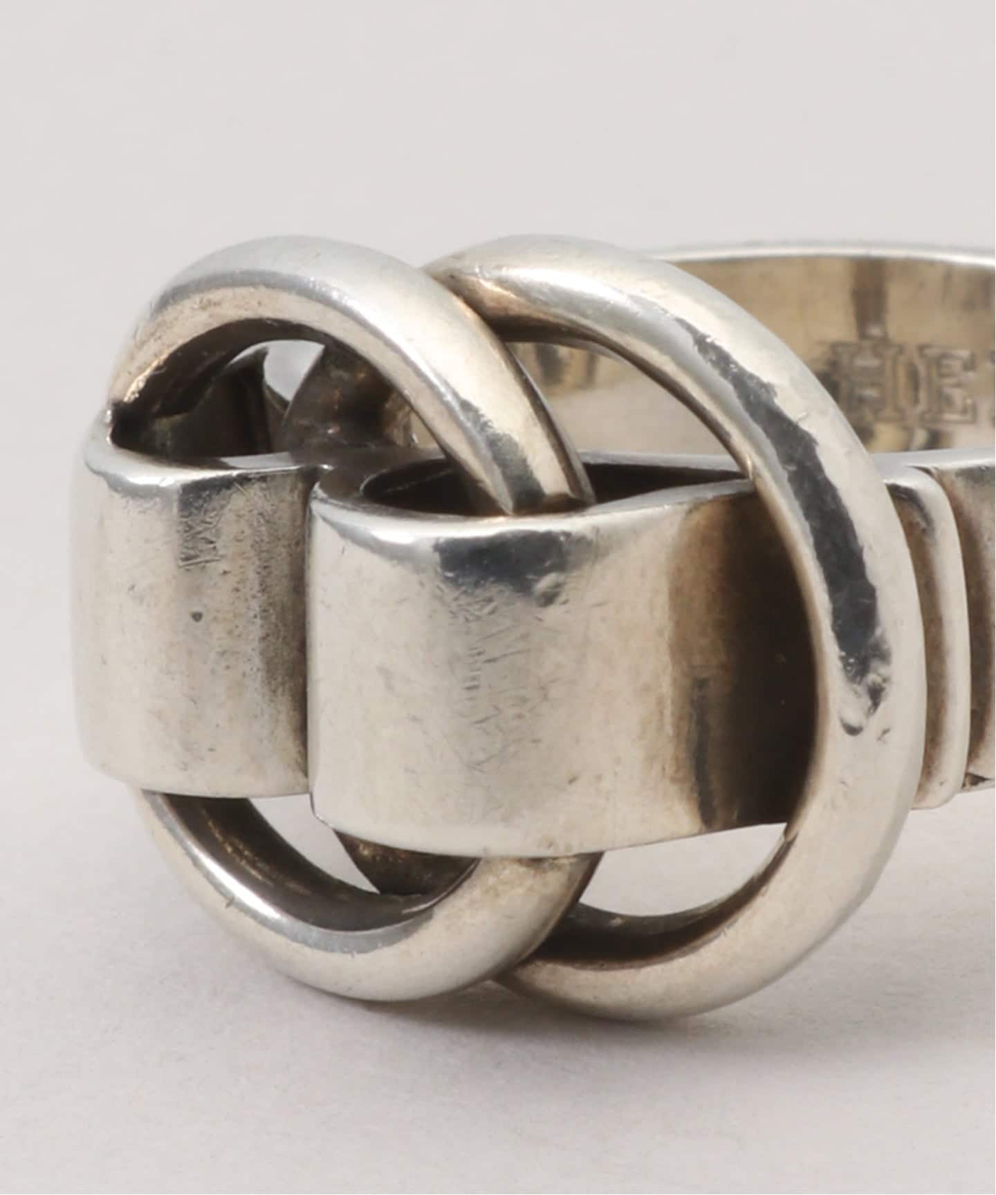 アクセサリー HERMES Deux Anneaux Ring Hermès Vintage Sterling Silver Deux Anneaux Band Ring