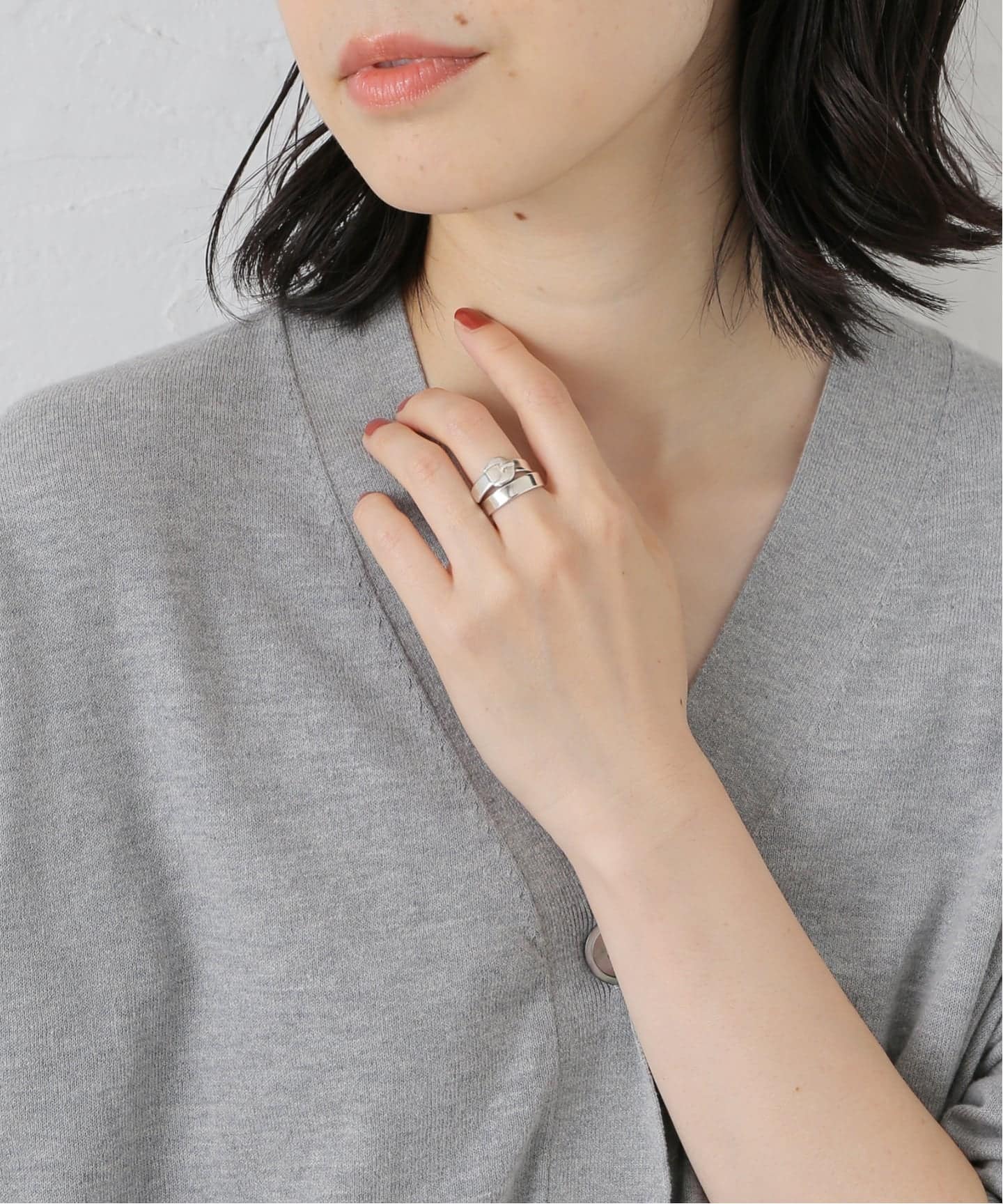 VINTAGE HERMES/エルメス】Double true ring（リング