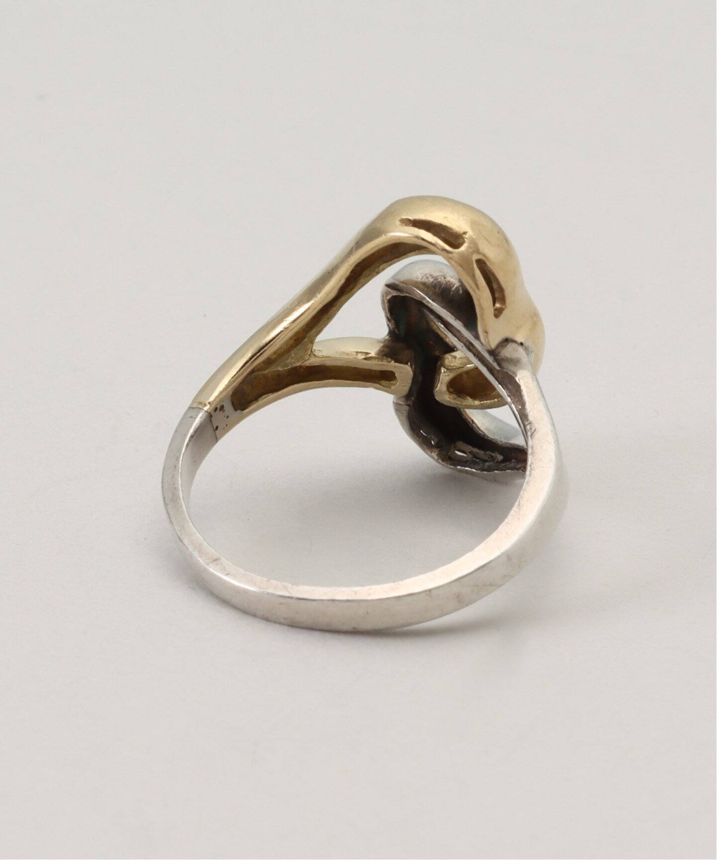 VINTAGE TIFFANY&Co./ティファニー】 Double open heart ring（リング