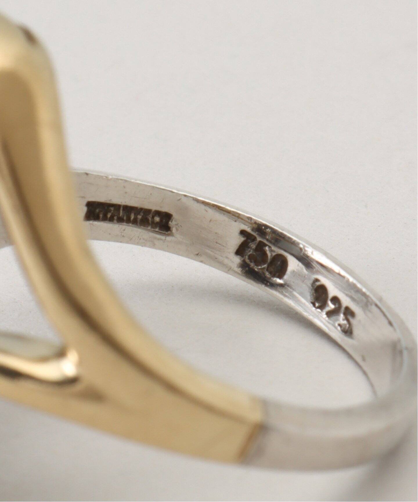 VINTAGE TIFFANY&Co./ティファニー】 Double open heart ring