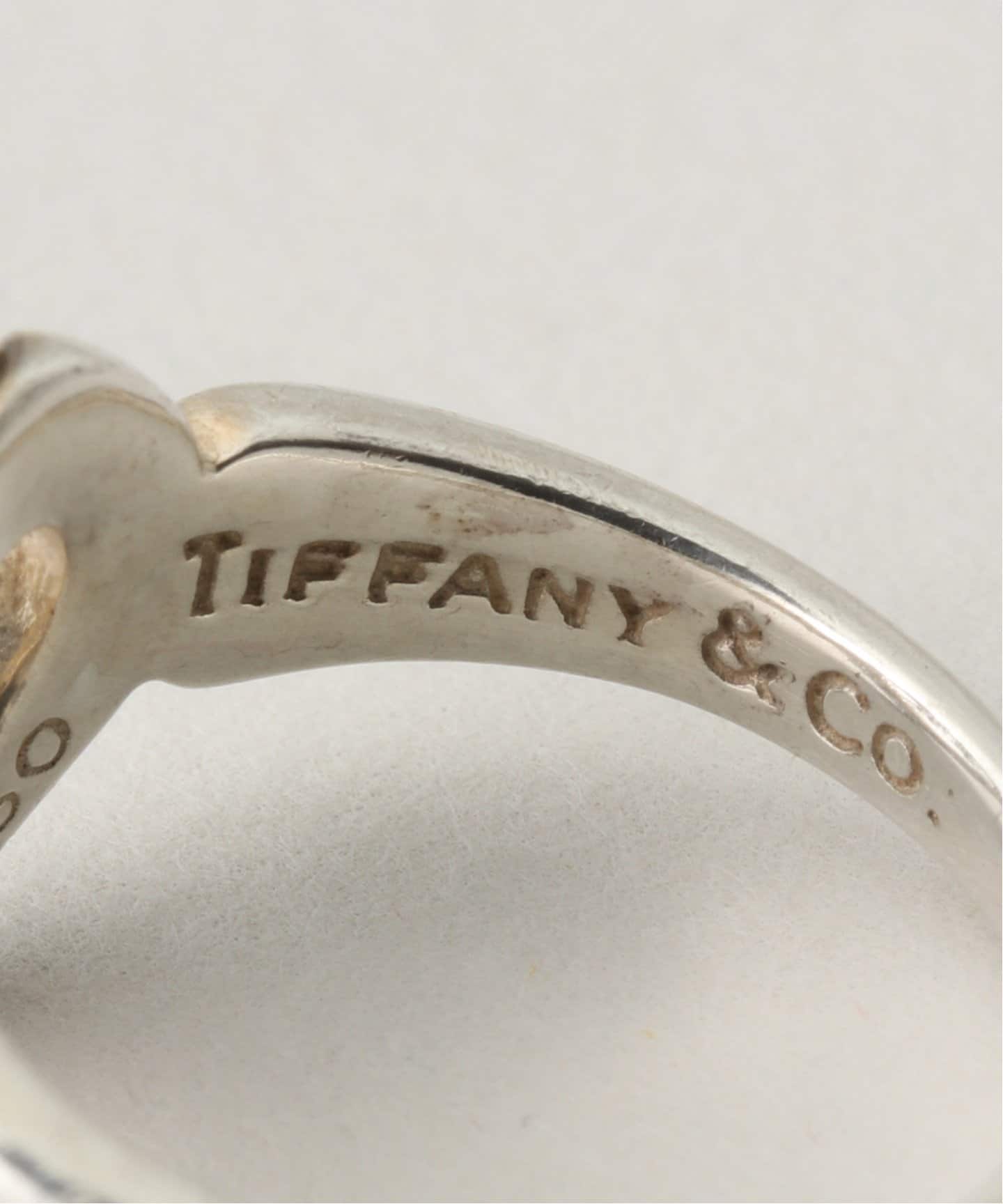 VINTAGE TIFFANY&Co./ティファニー】Heart ribbon ring（リング