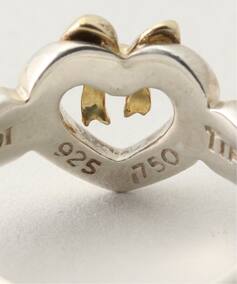VINTAGE TIFFANY&Co./ティファニー】Heart ribbon ring（リング 