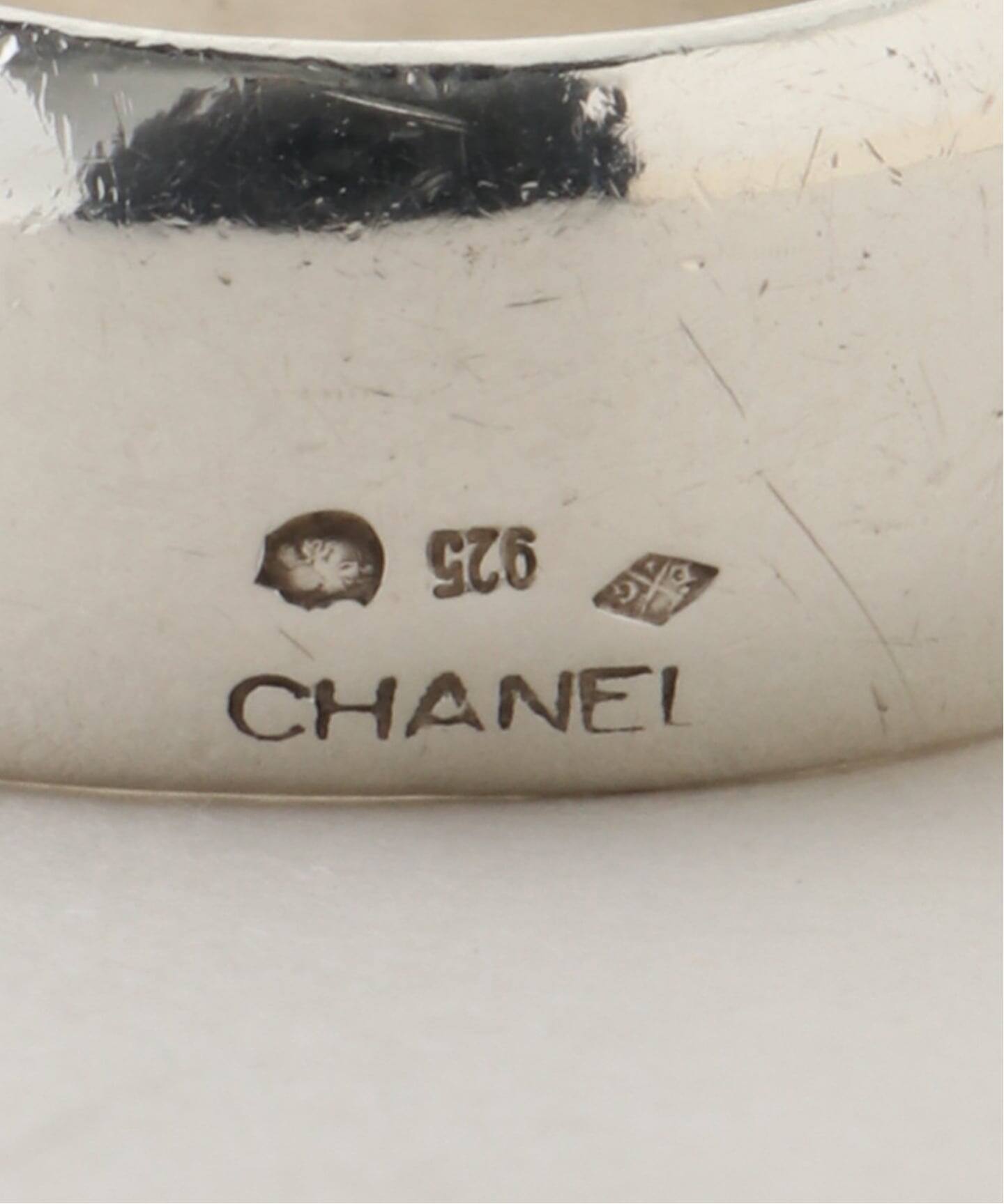 VINTAGE CHANEL/シャネル】 wide ring logo lettering（リング