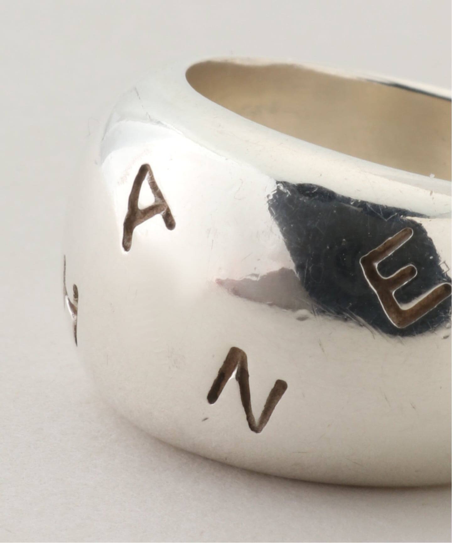 ⭐︎CHANELロゴアンサンブル VINTAGE CHANEL/シャネル】 wide ring logo lettering（リング