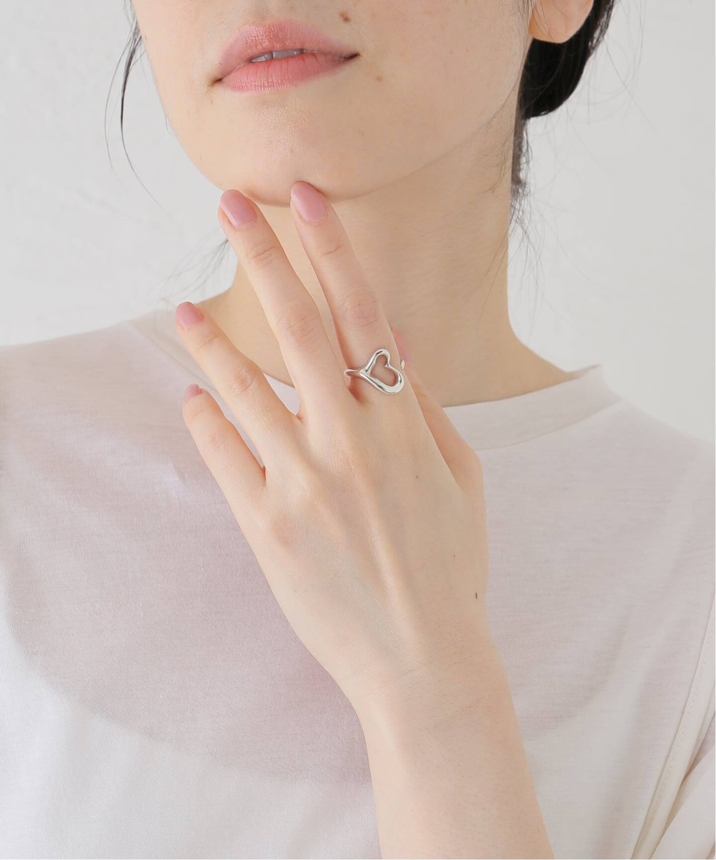 VINTAGE TIFFANY&Co./ティファニー】Open heart cuff ring（リング